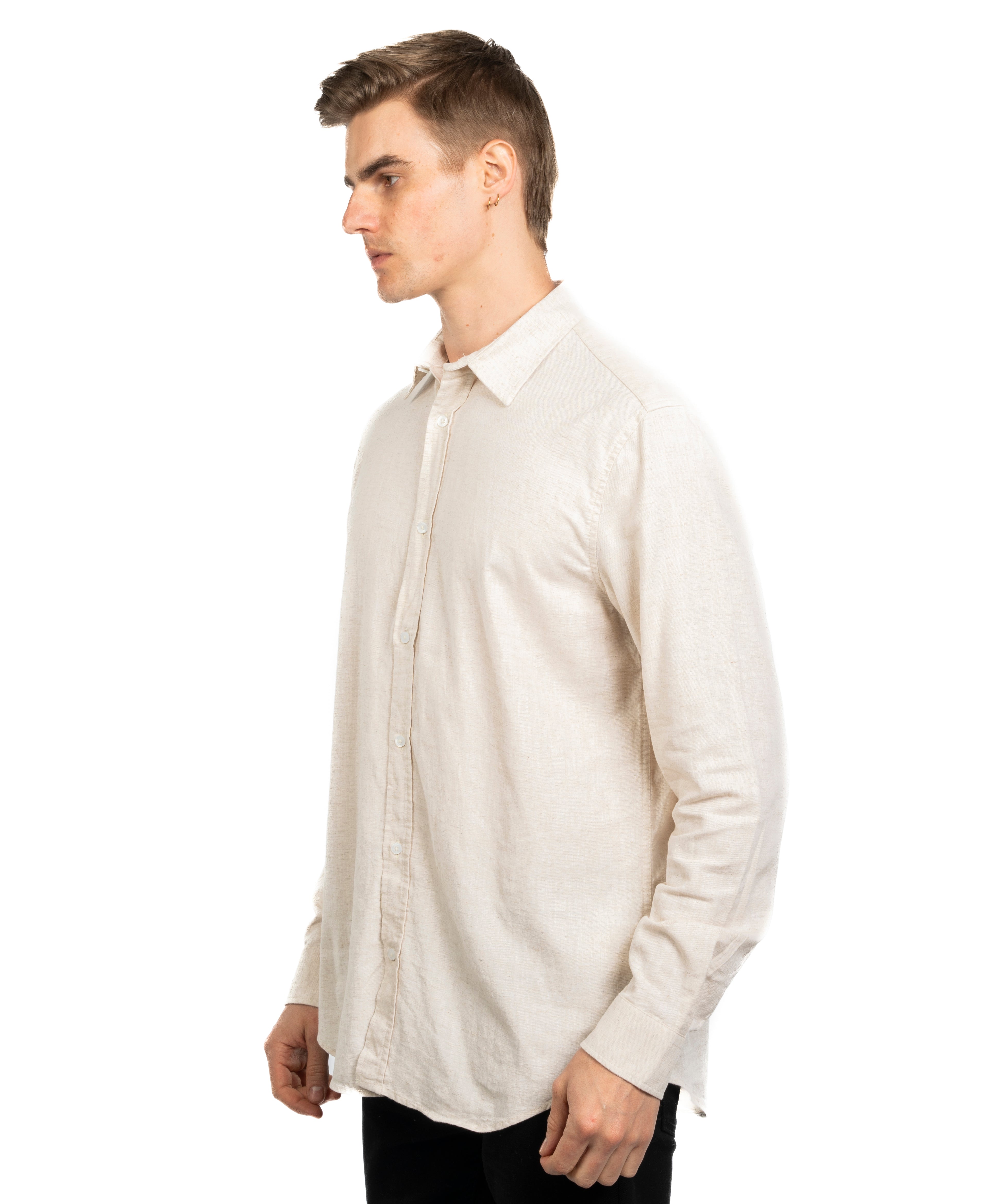 Long Sleeve Shirt - Men - Plain