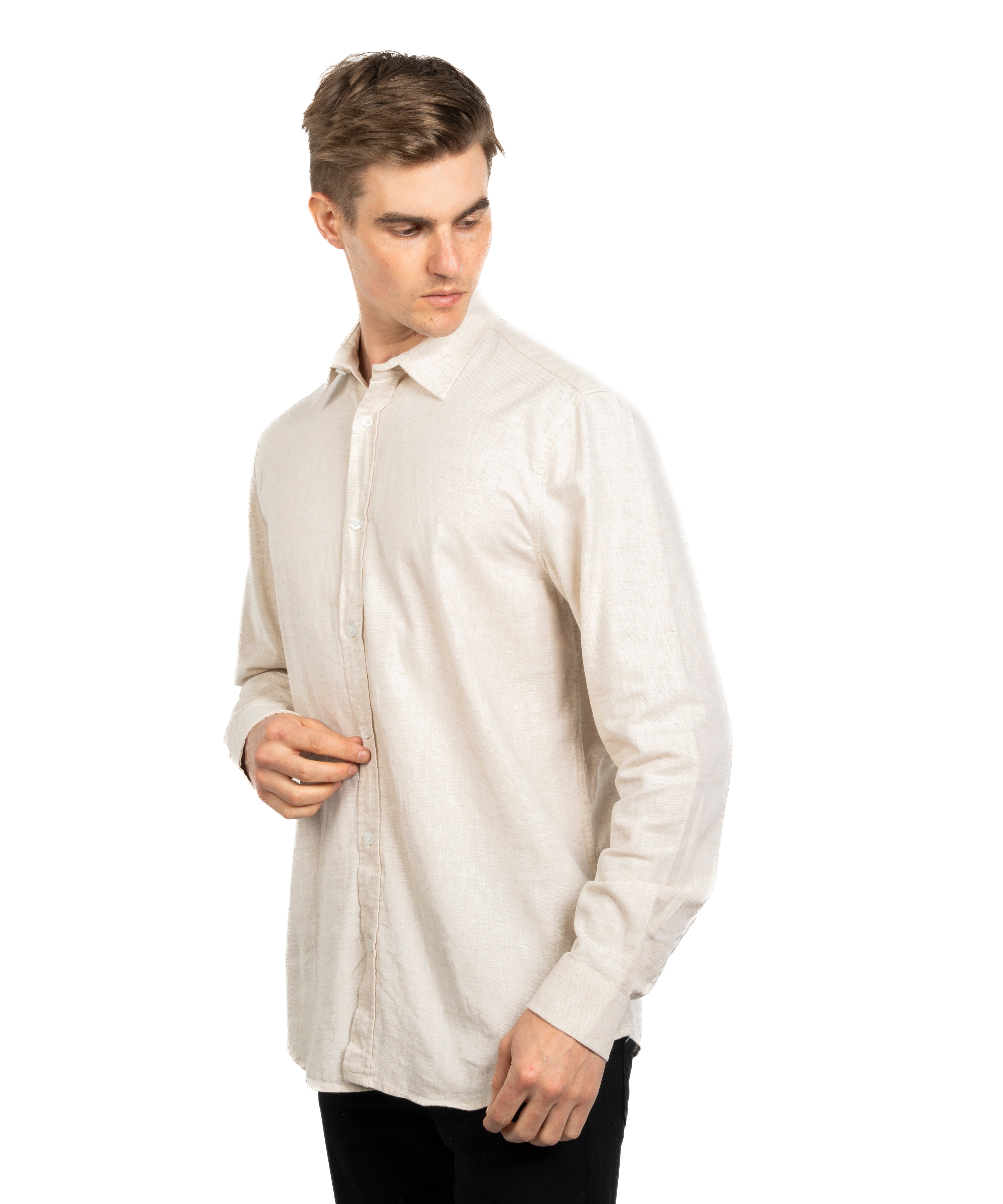 Long Sleeve Shirt - Men - Plain