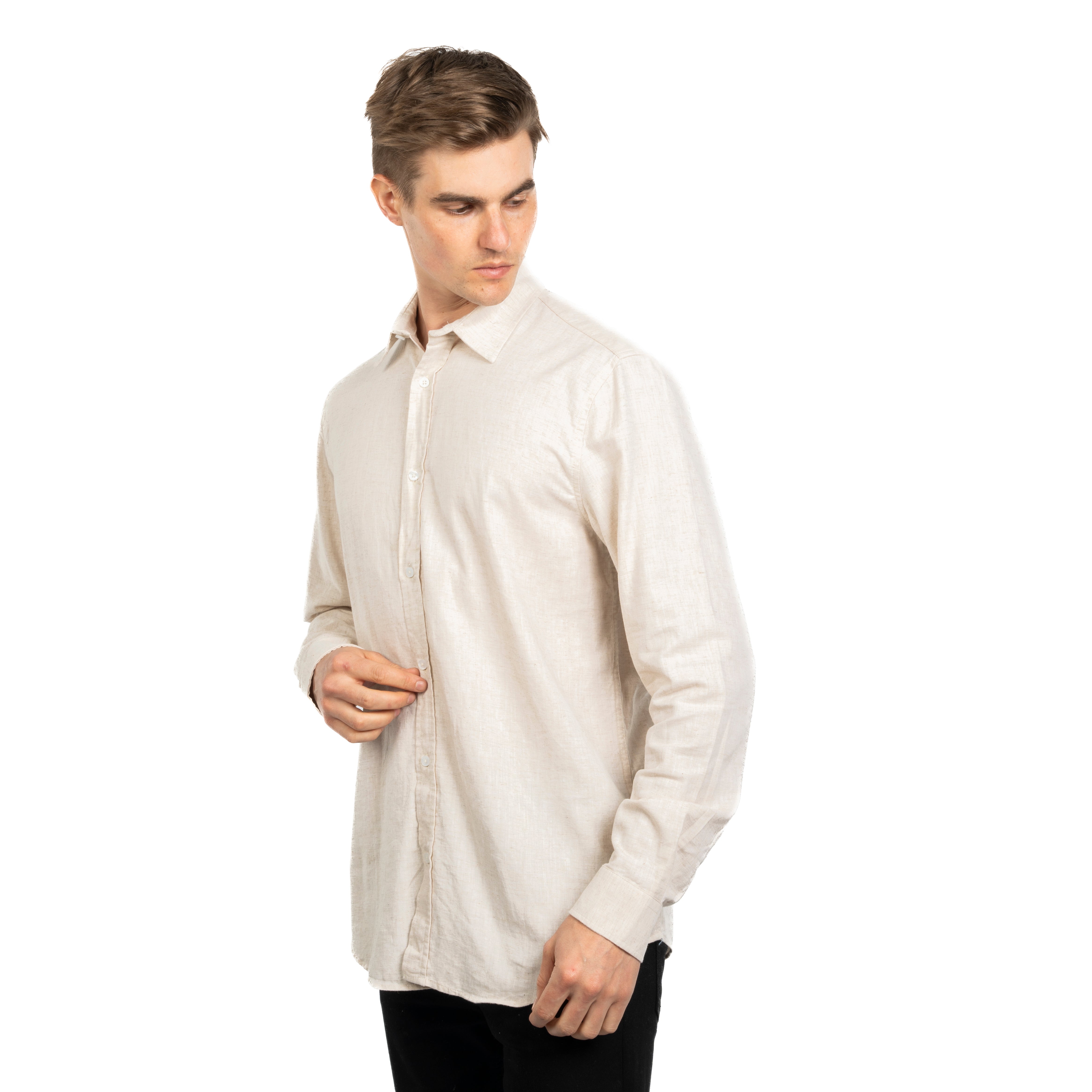Long Sleeve Shirt - Men - Plain