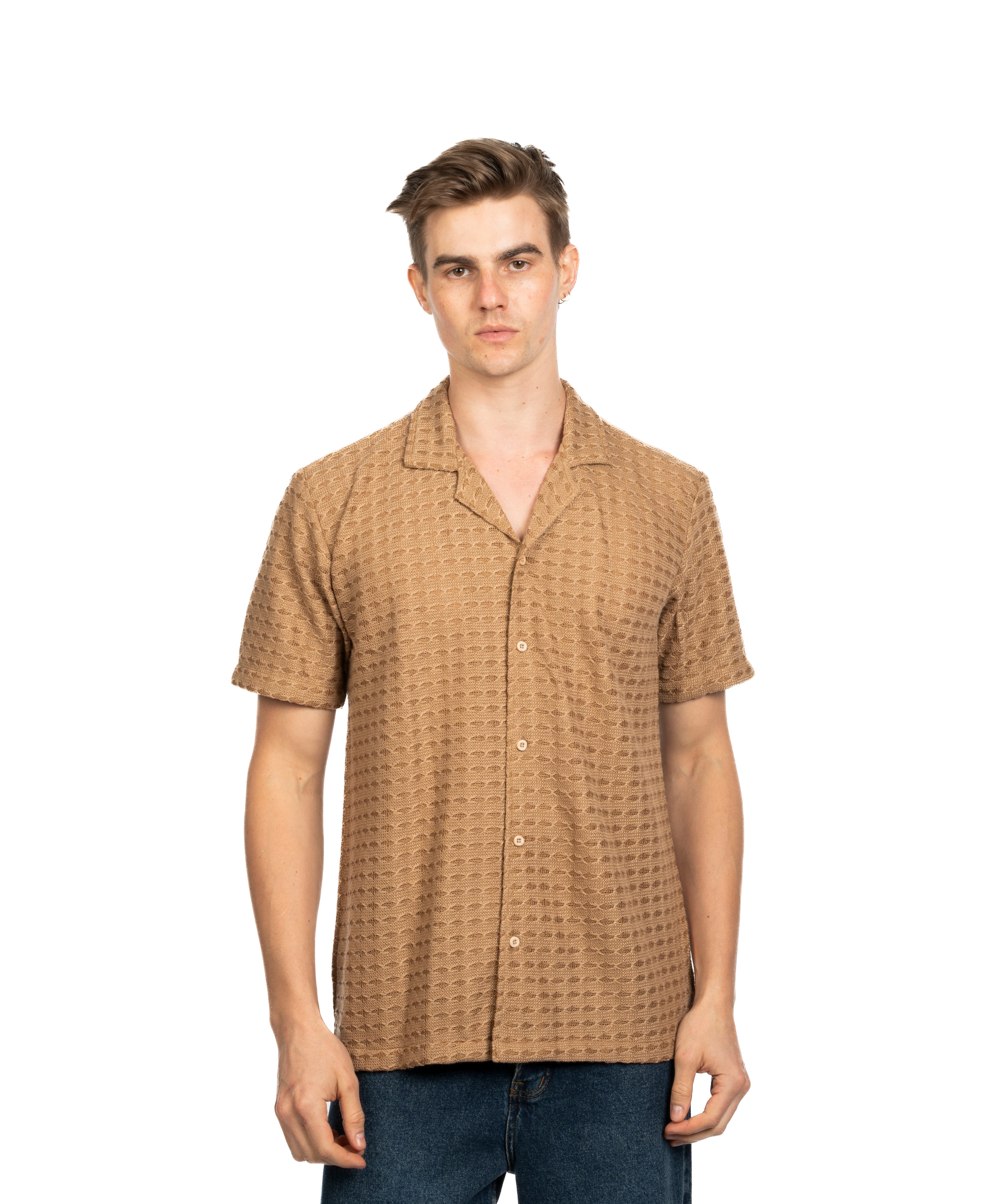 Half Sleeve Shirt - Men - Plain