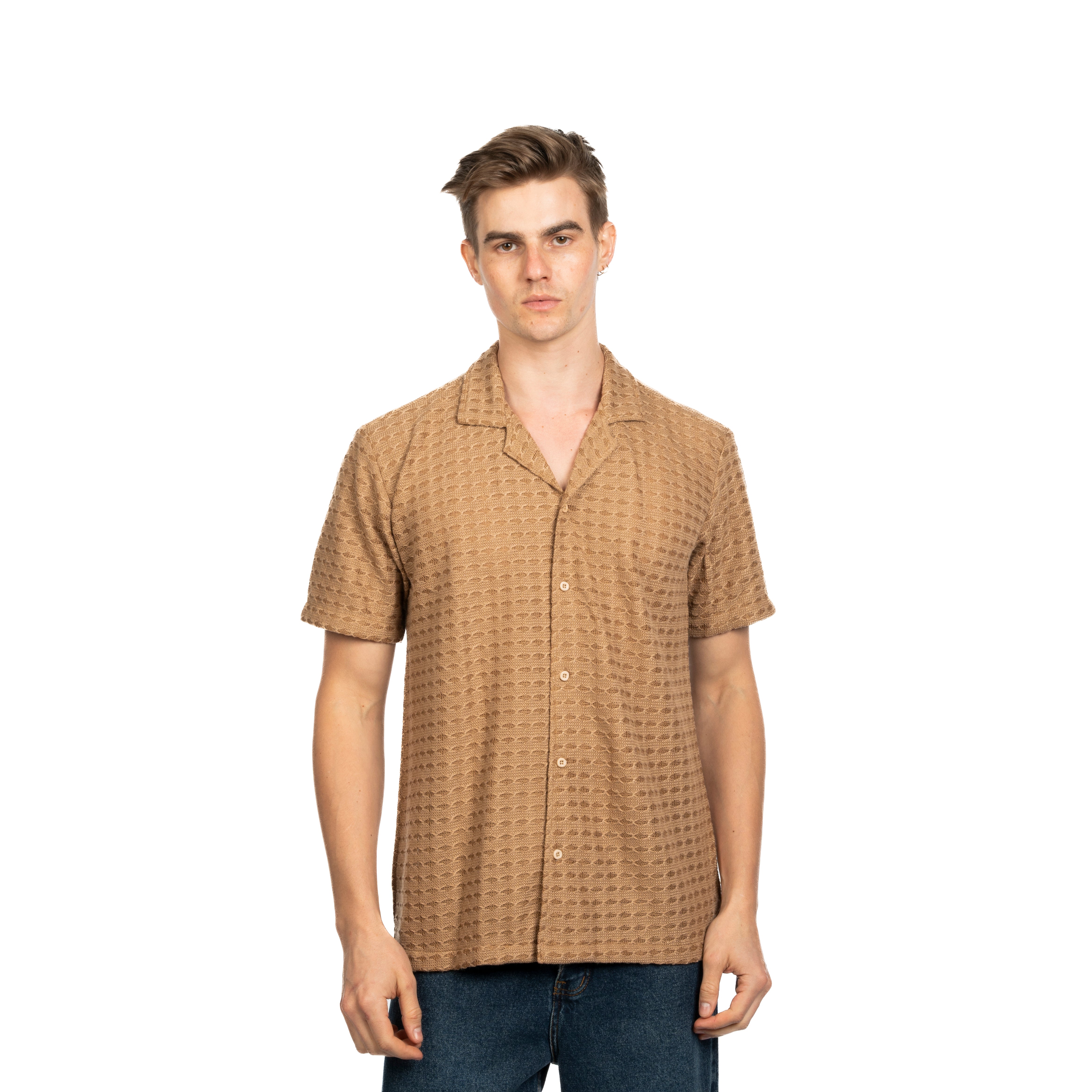 Half Sleeve Shirt - Men - Plain