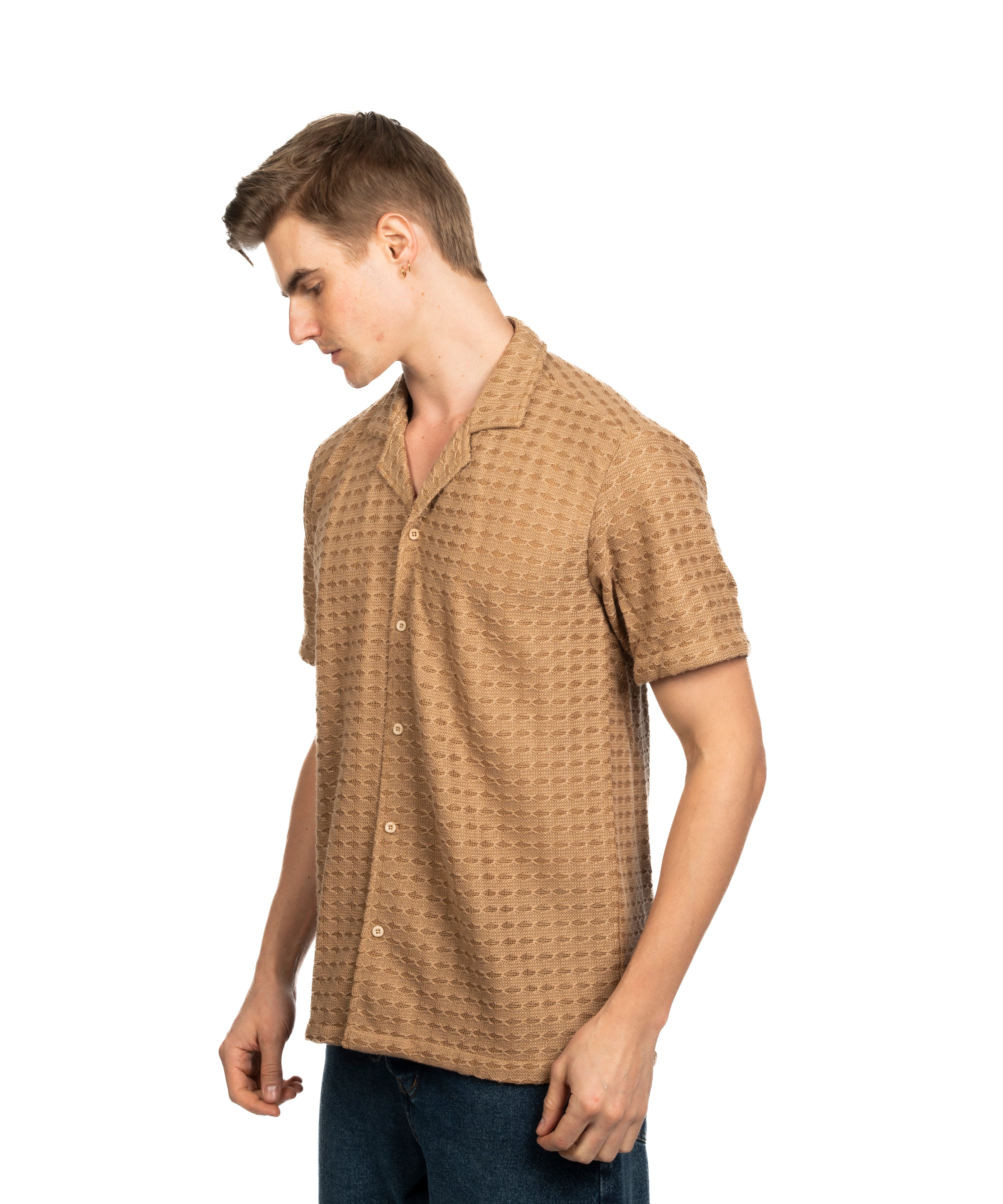 Half Sleeve Shirt - Men - Plain