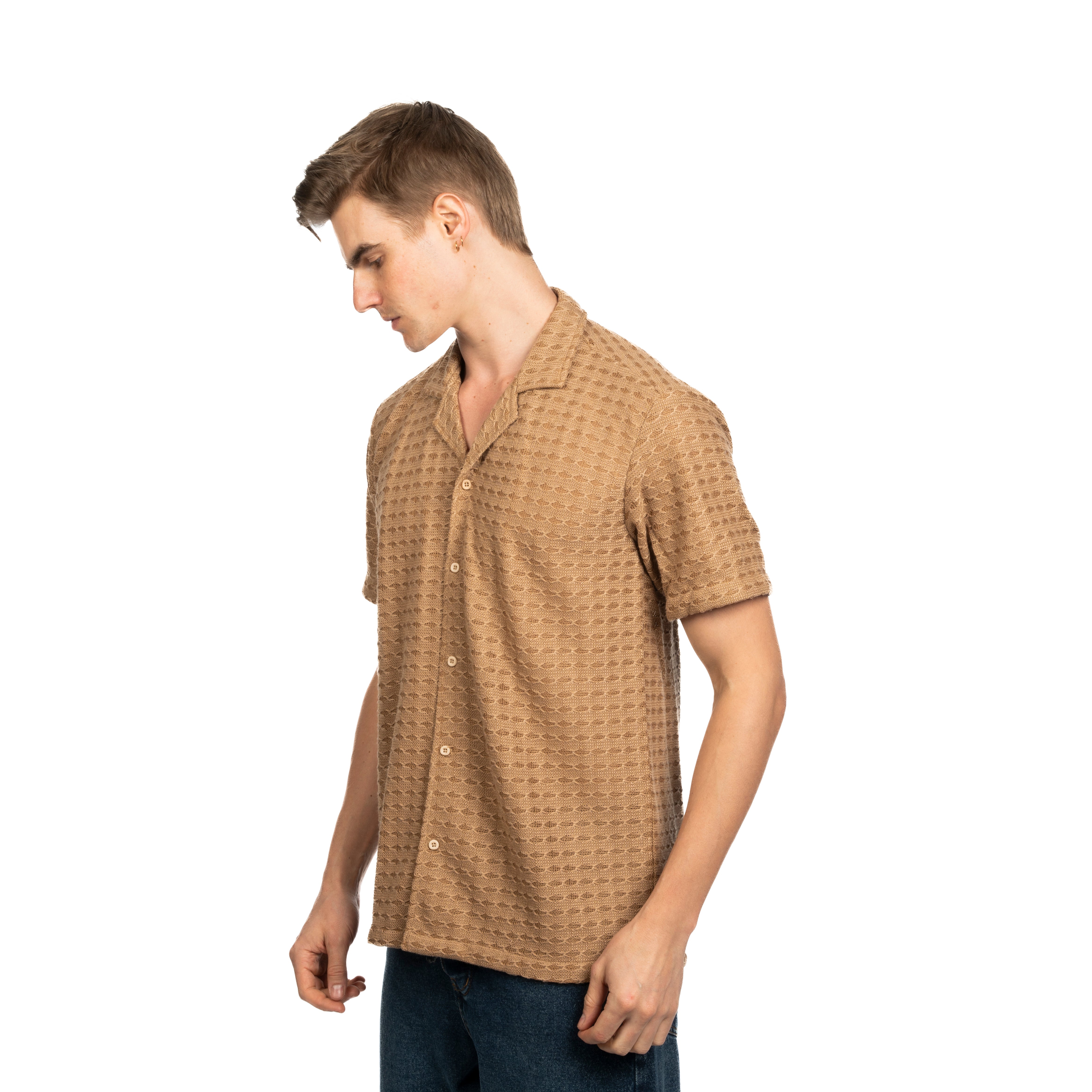 Half Sleeve Shirt - Men - Plain