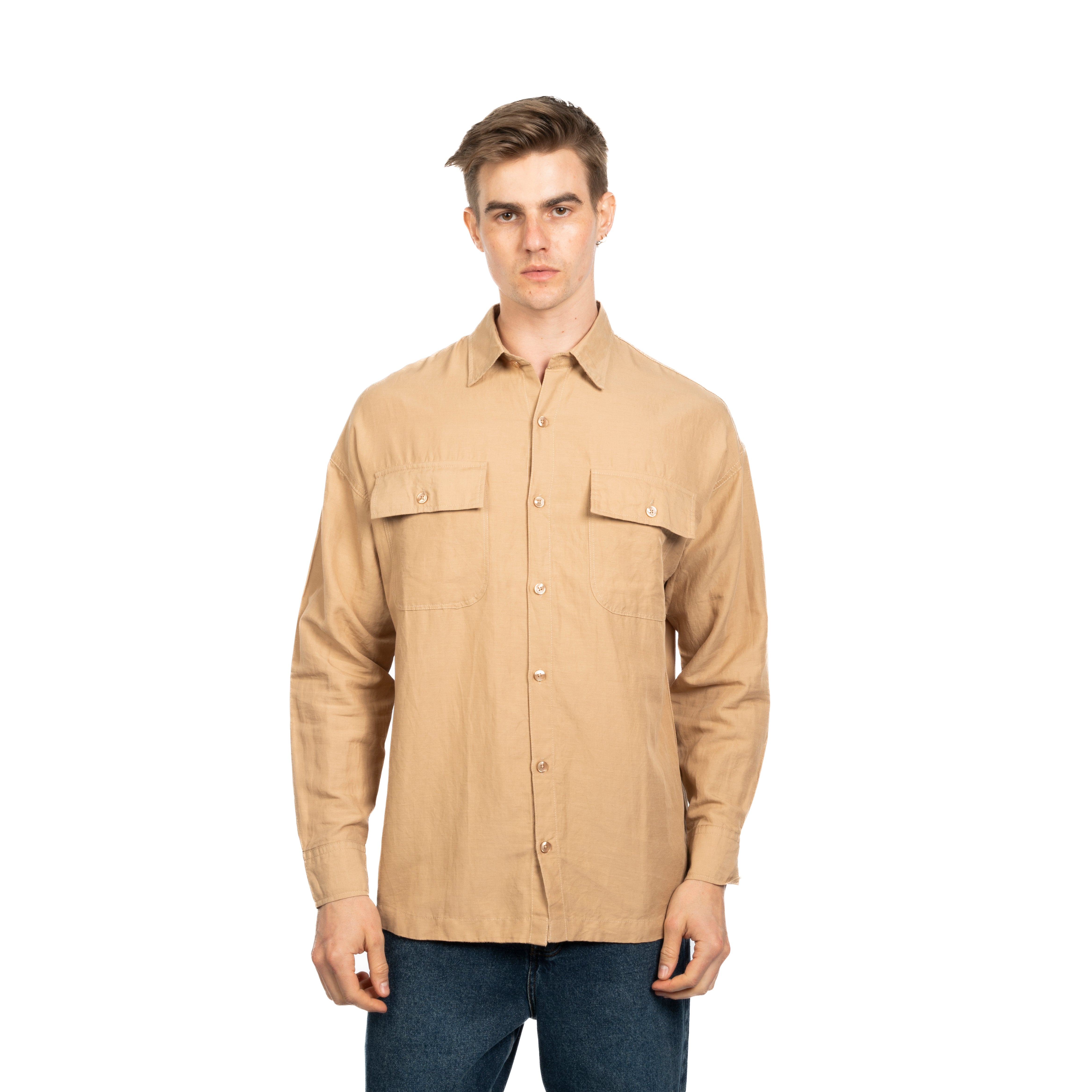 Long Sleeve Shirt - Men - Plain