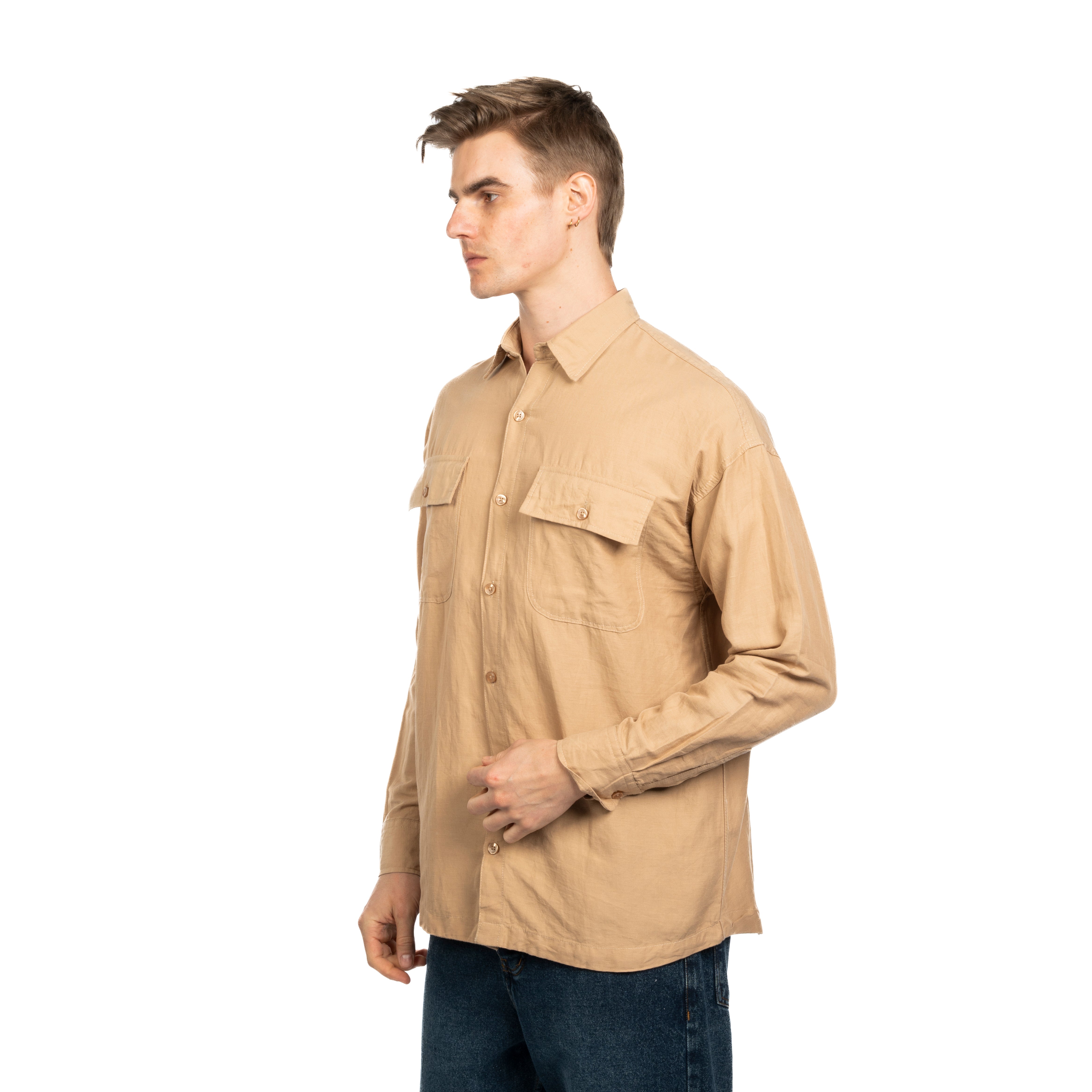 Long Sleeve Shirt - Men - Plain