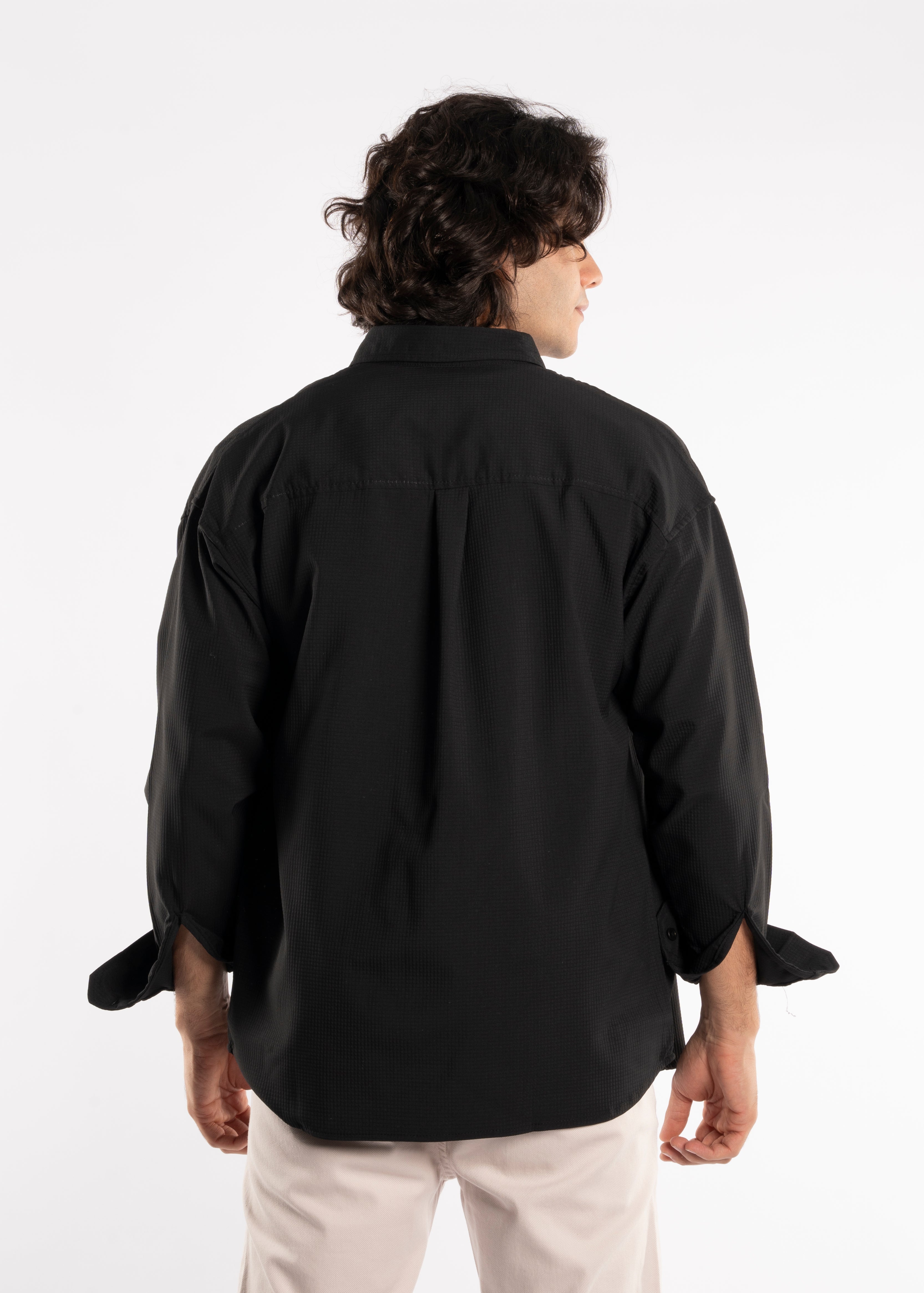 Long Sleeve Shirt - Men - Gabardine