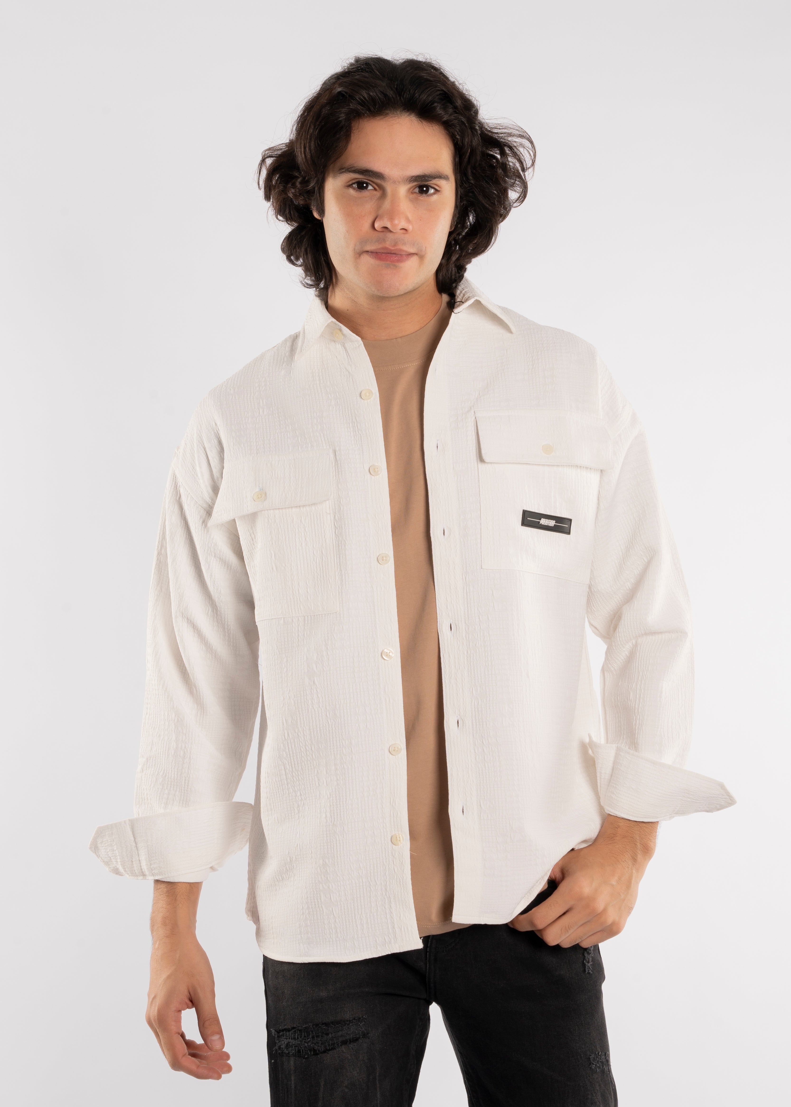 Long Sleeve Shirt - Men - Gabardine