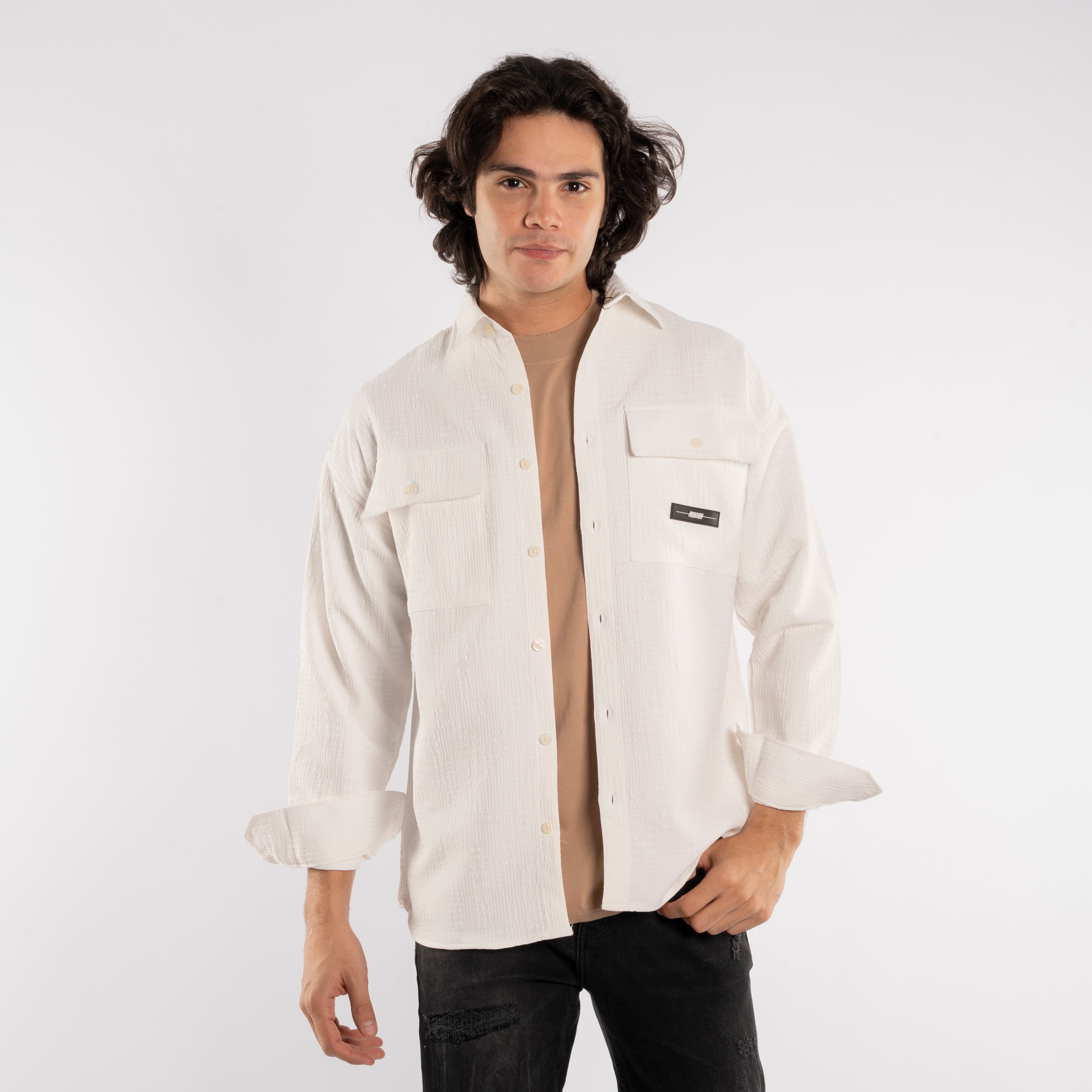 Long Sleeve Shirt - Men - Gabardine
