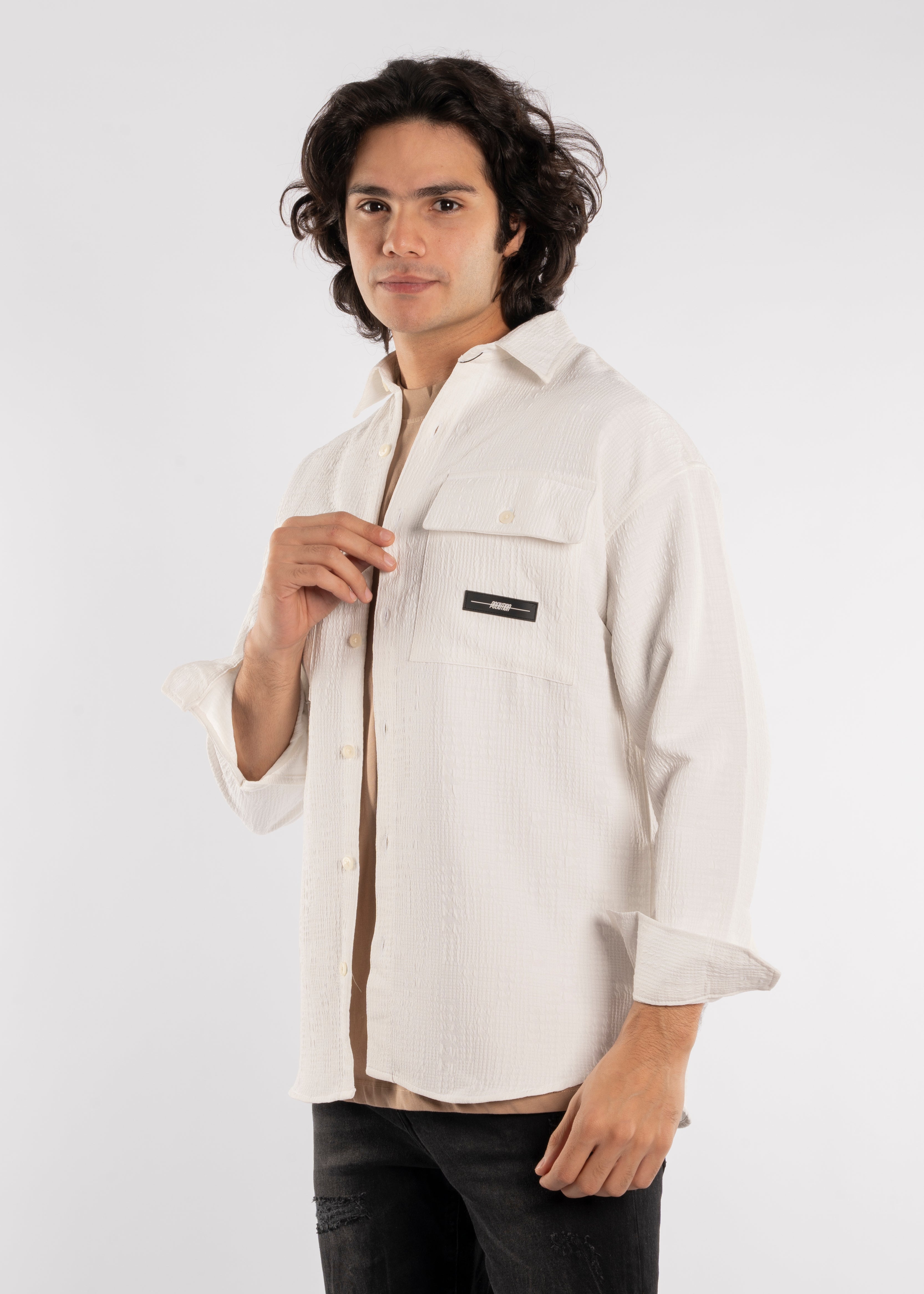Long Sleeve Shirt - Men - Gabardine