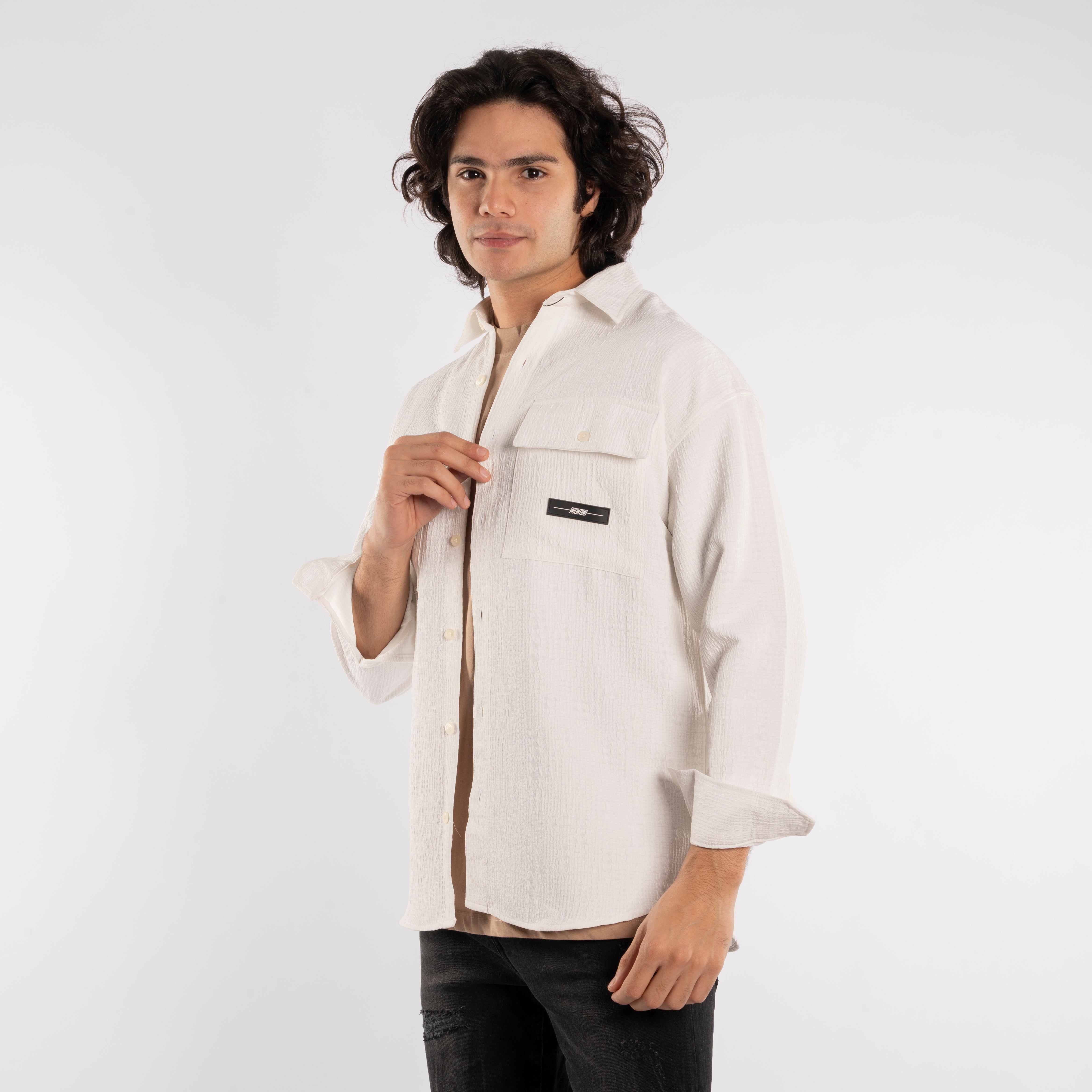 Long Sleeve Shirt - Men - Gabardine