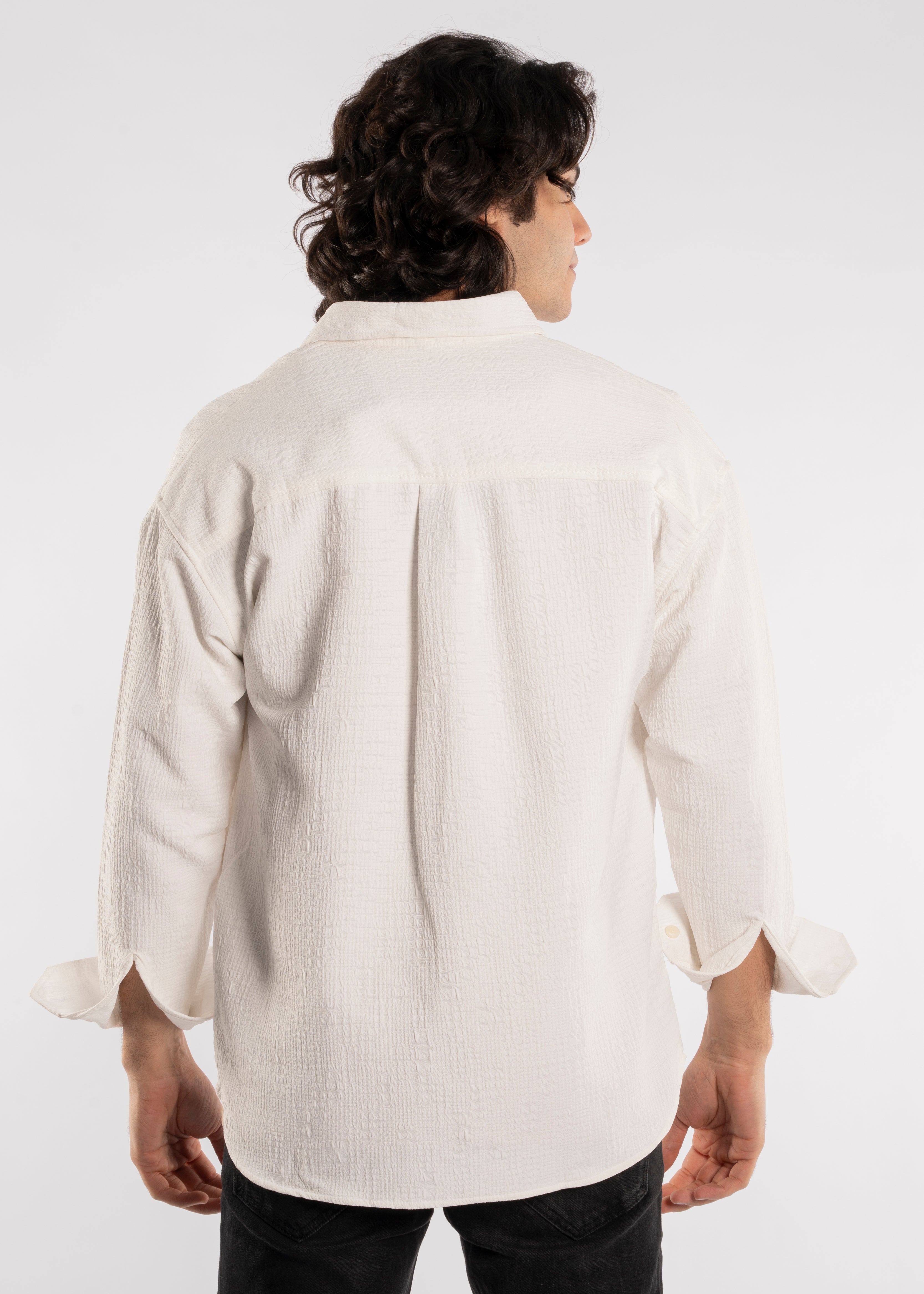 Long Sleeve Shirt - Men - Gabardine