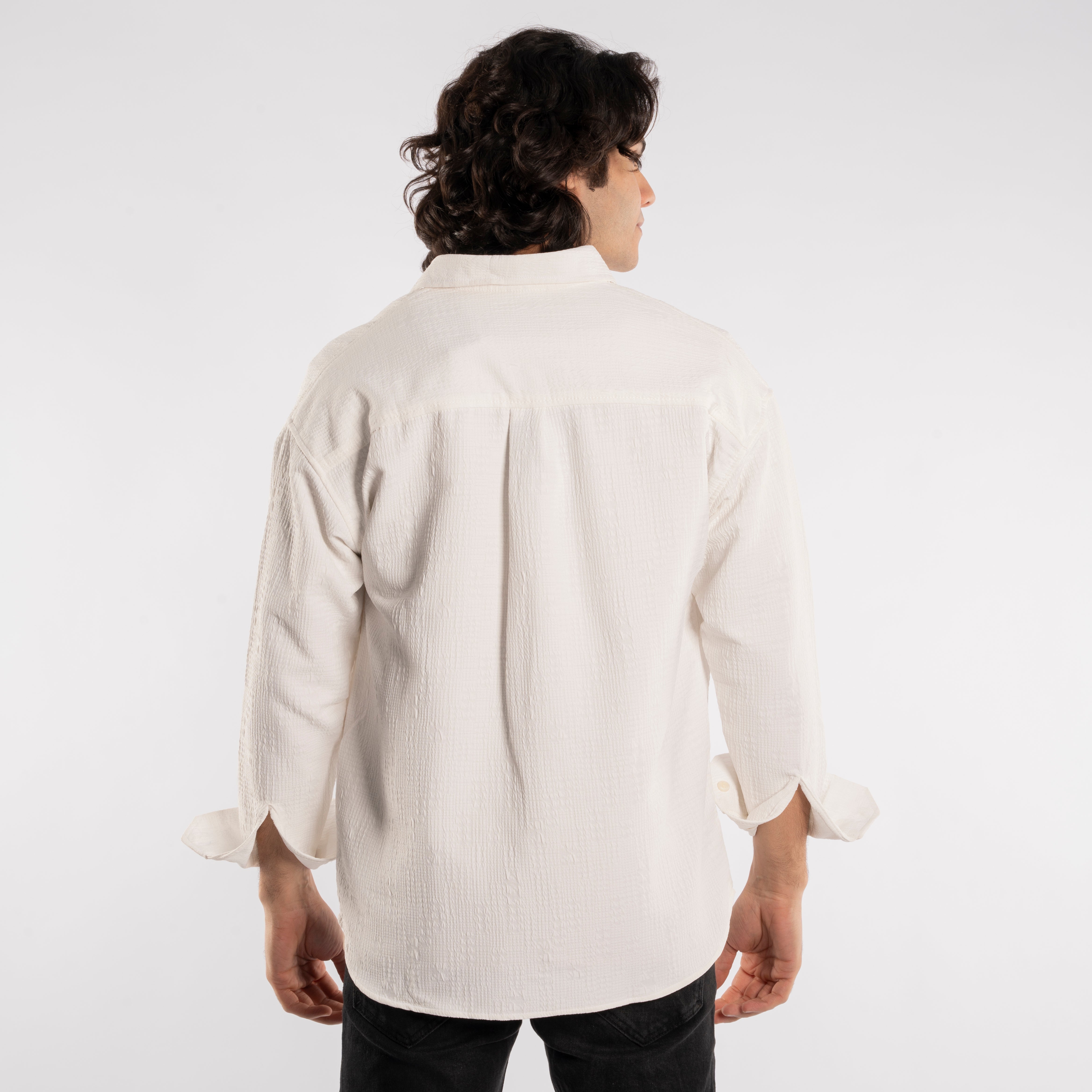 Long Sleeve Shirt - Men - Gabardine