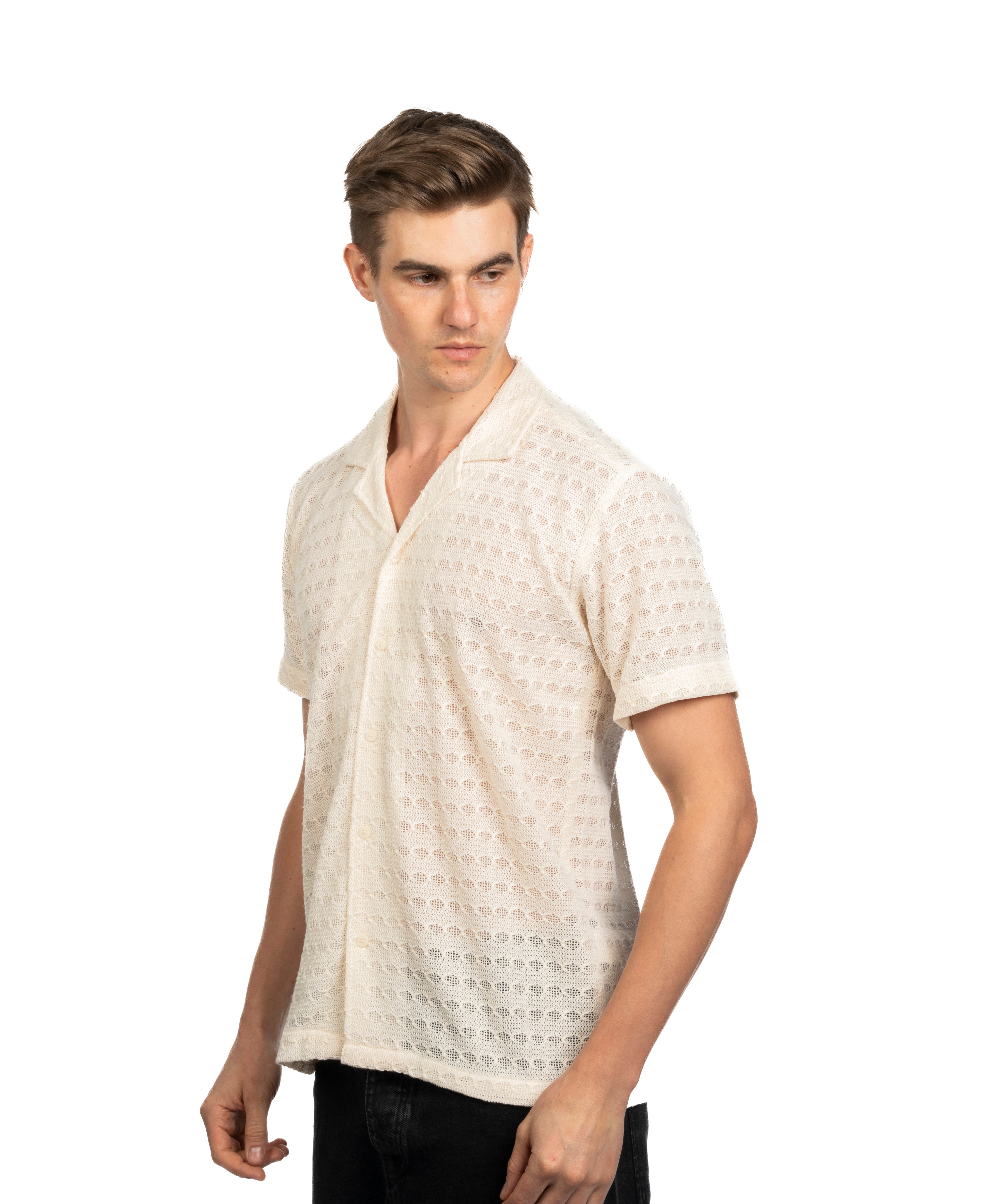 Half Sleeve Shirt - Men - Plain
