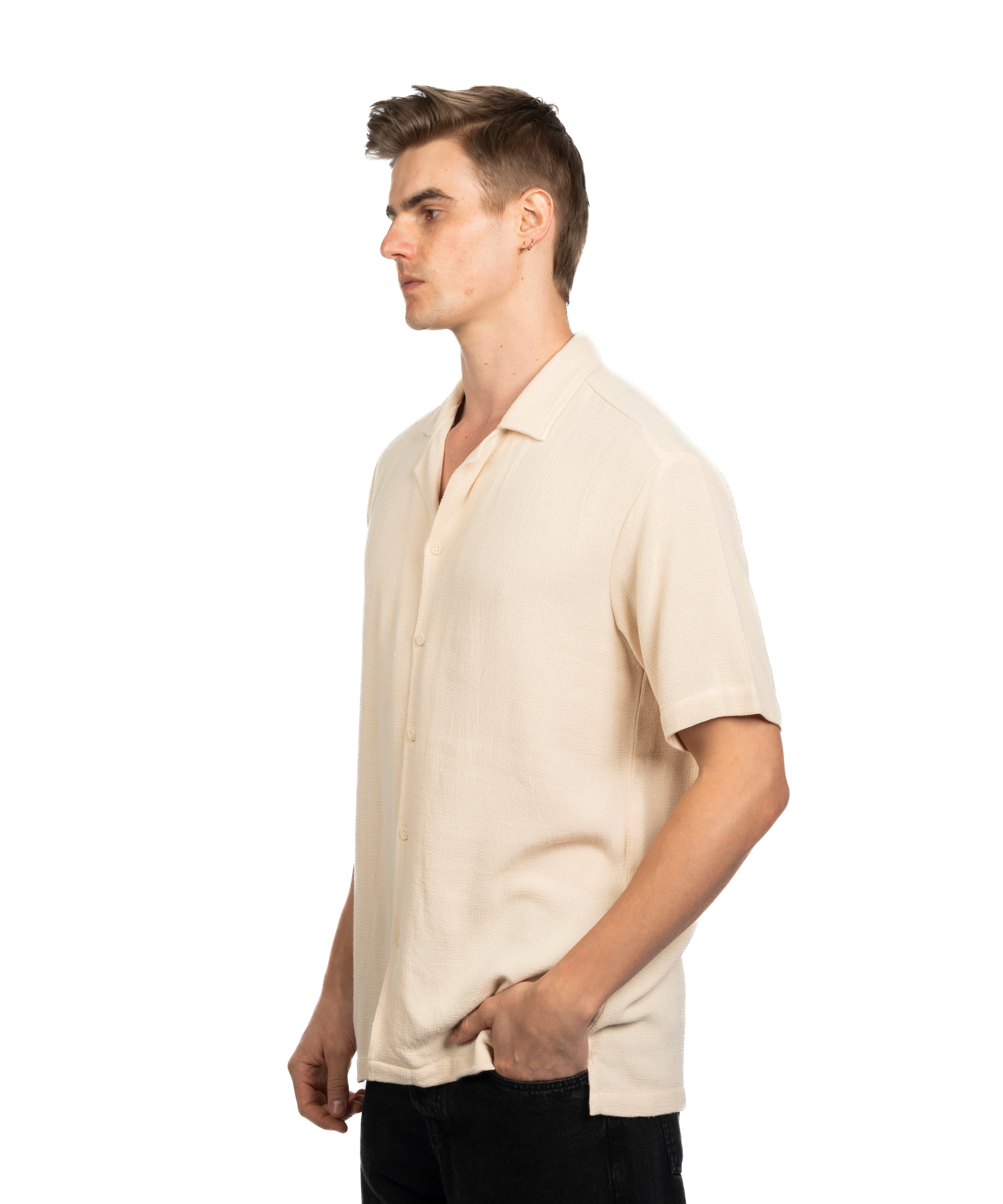 Half Sleeve Shirt - Men - Plain