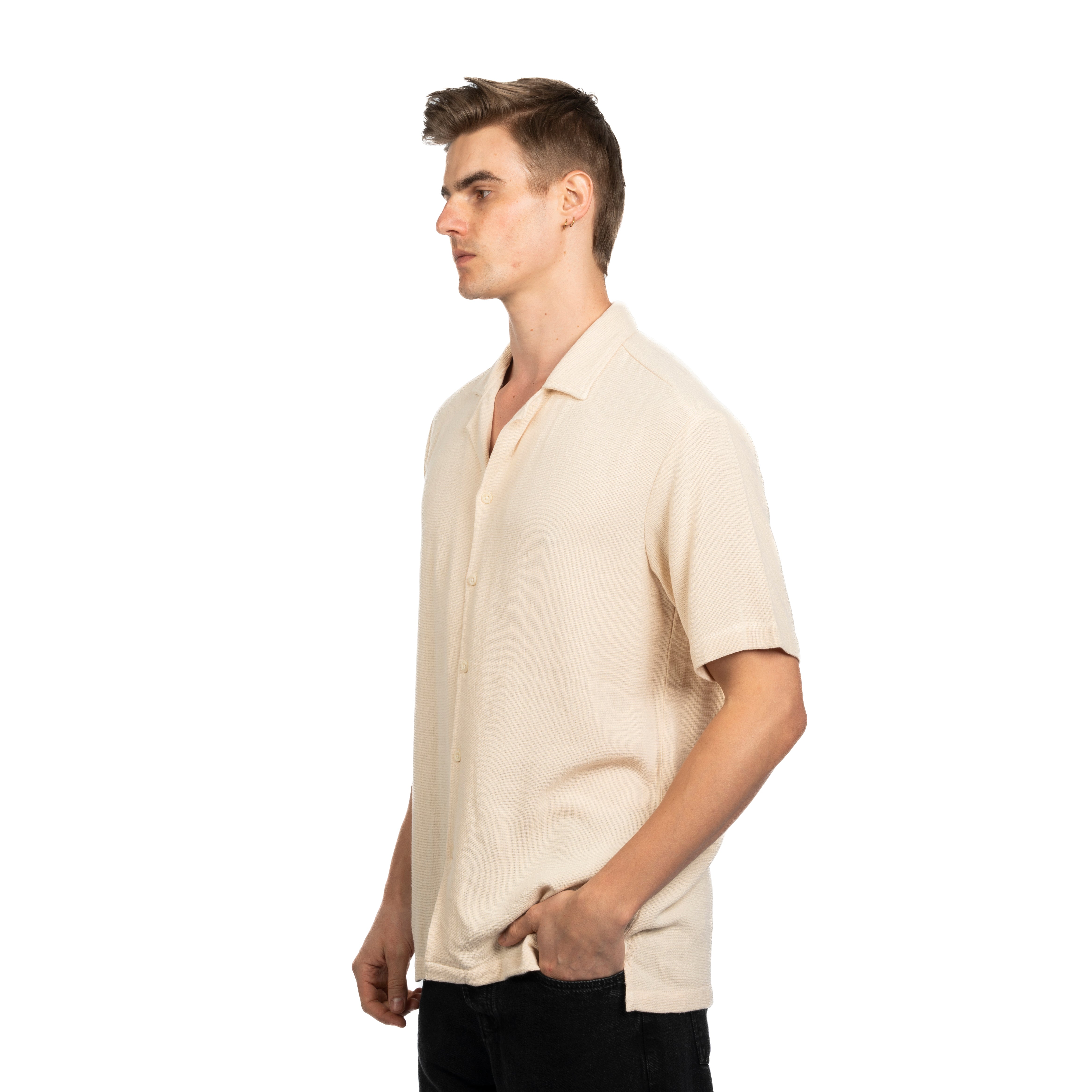 Half Sleeve Shirt - Men - Plain