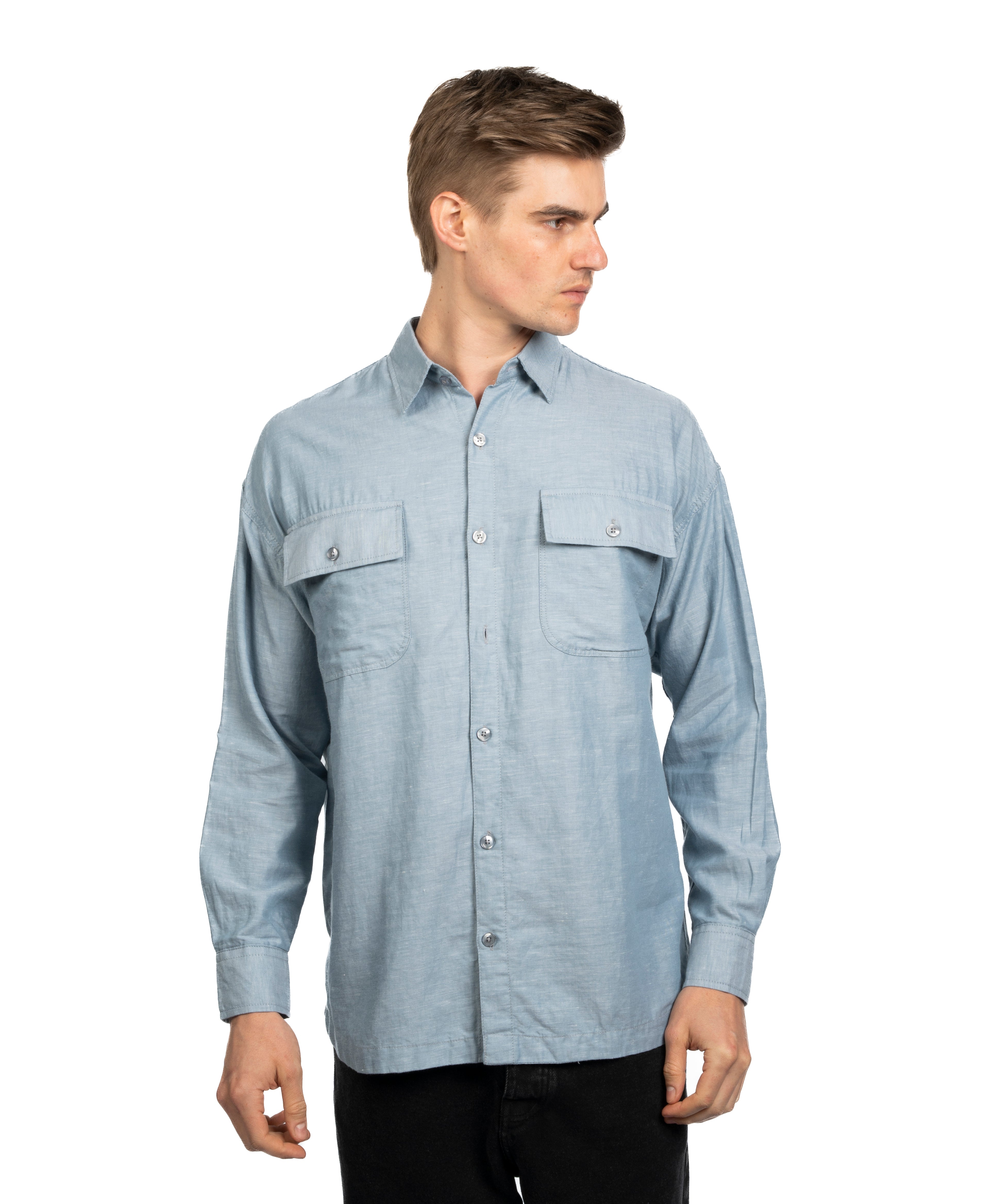 Long Sleeve Shirt - Men - Plain