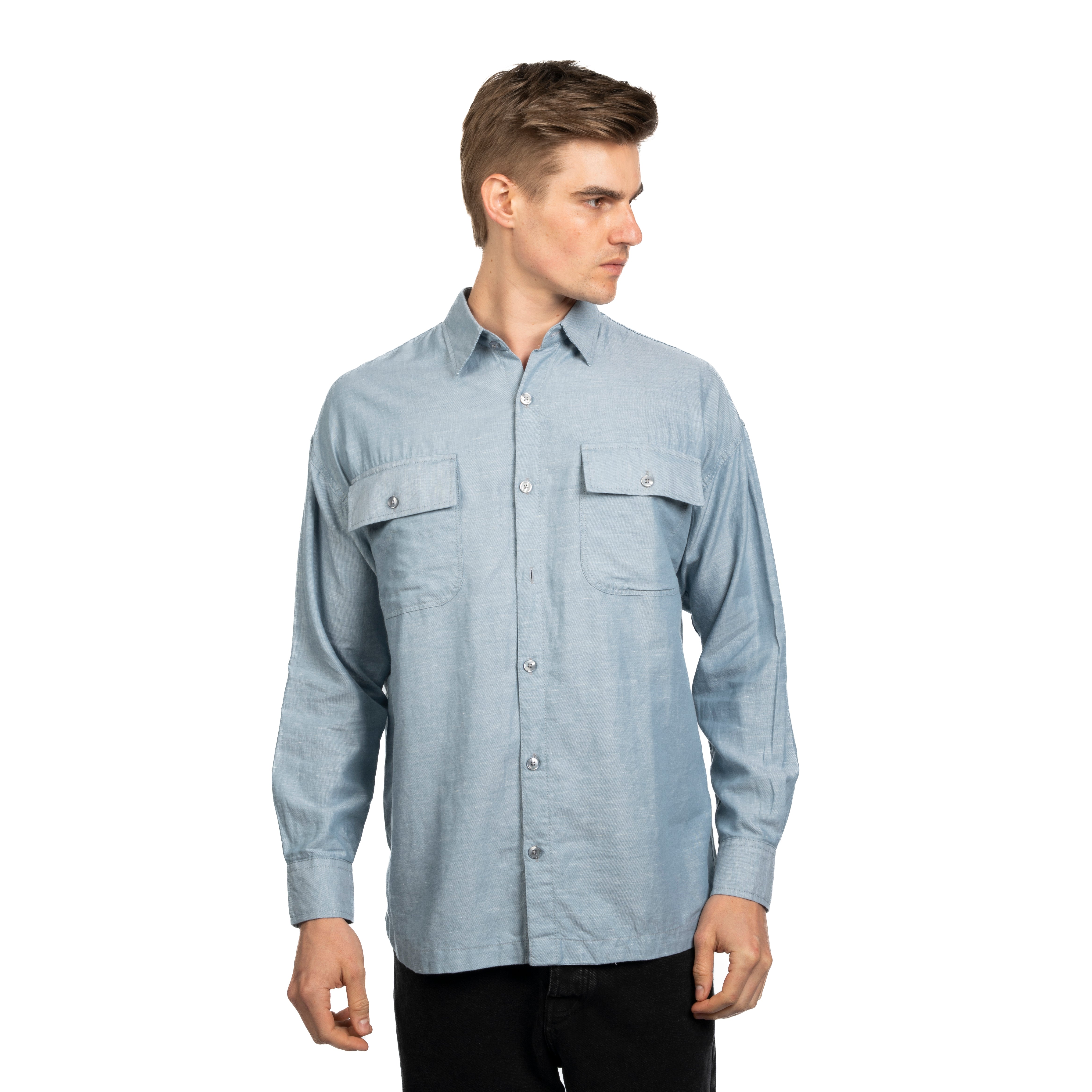 Long Sleeve Shirt - Men - Plain