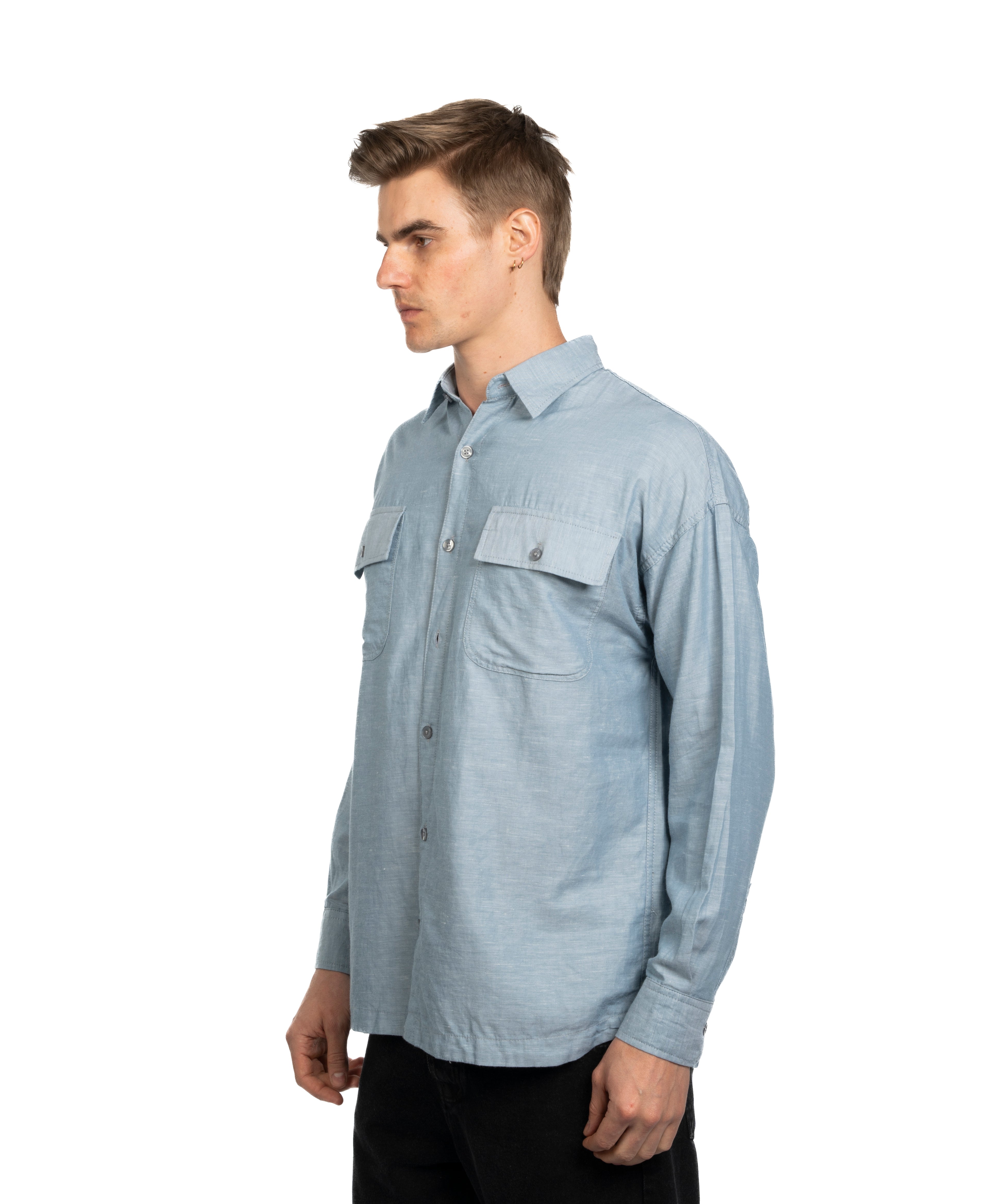 Long Sleeve Shirt - Men - Plain
