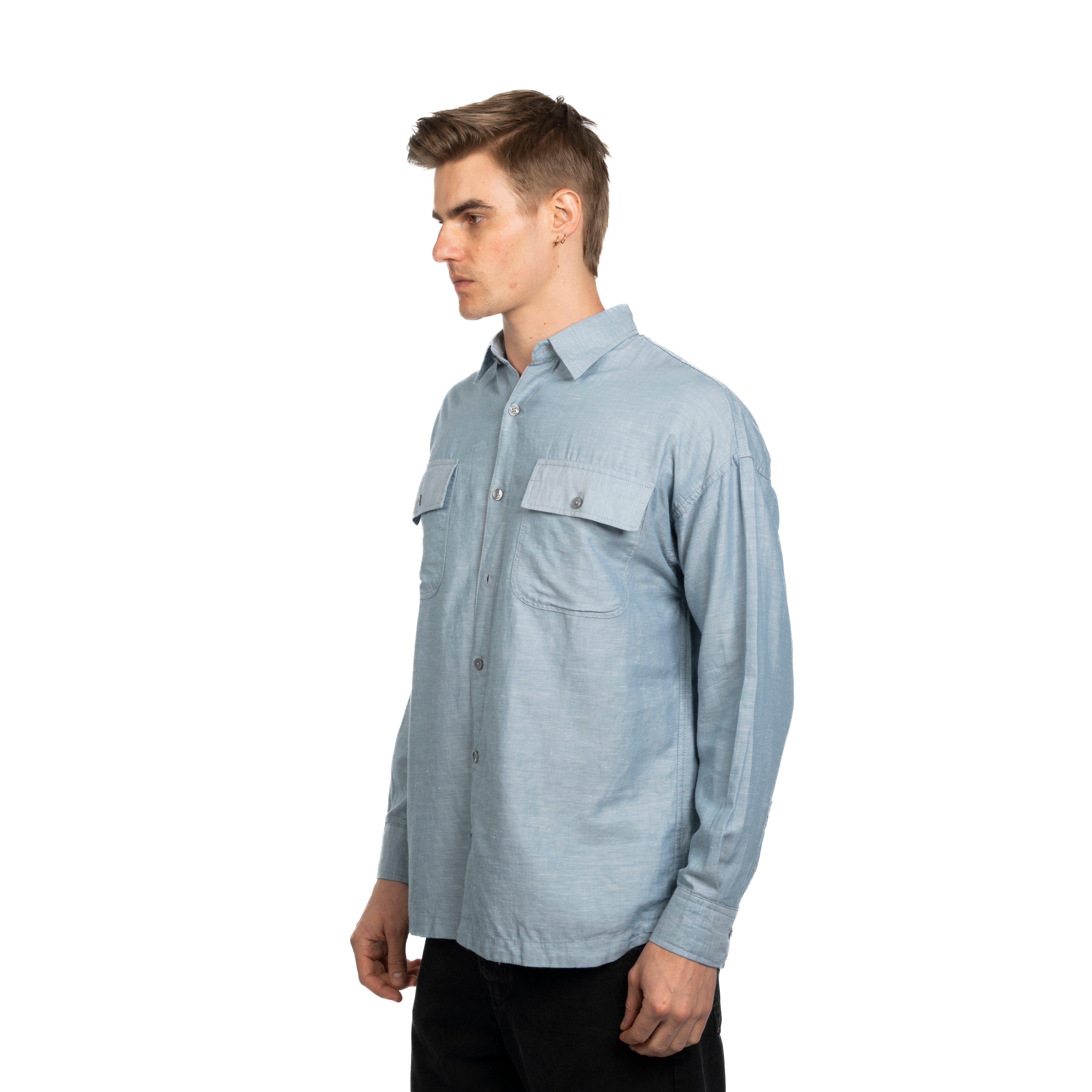 Long Sleeve Shirt - Men - Plain