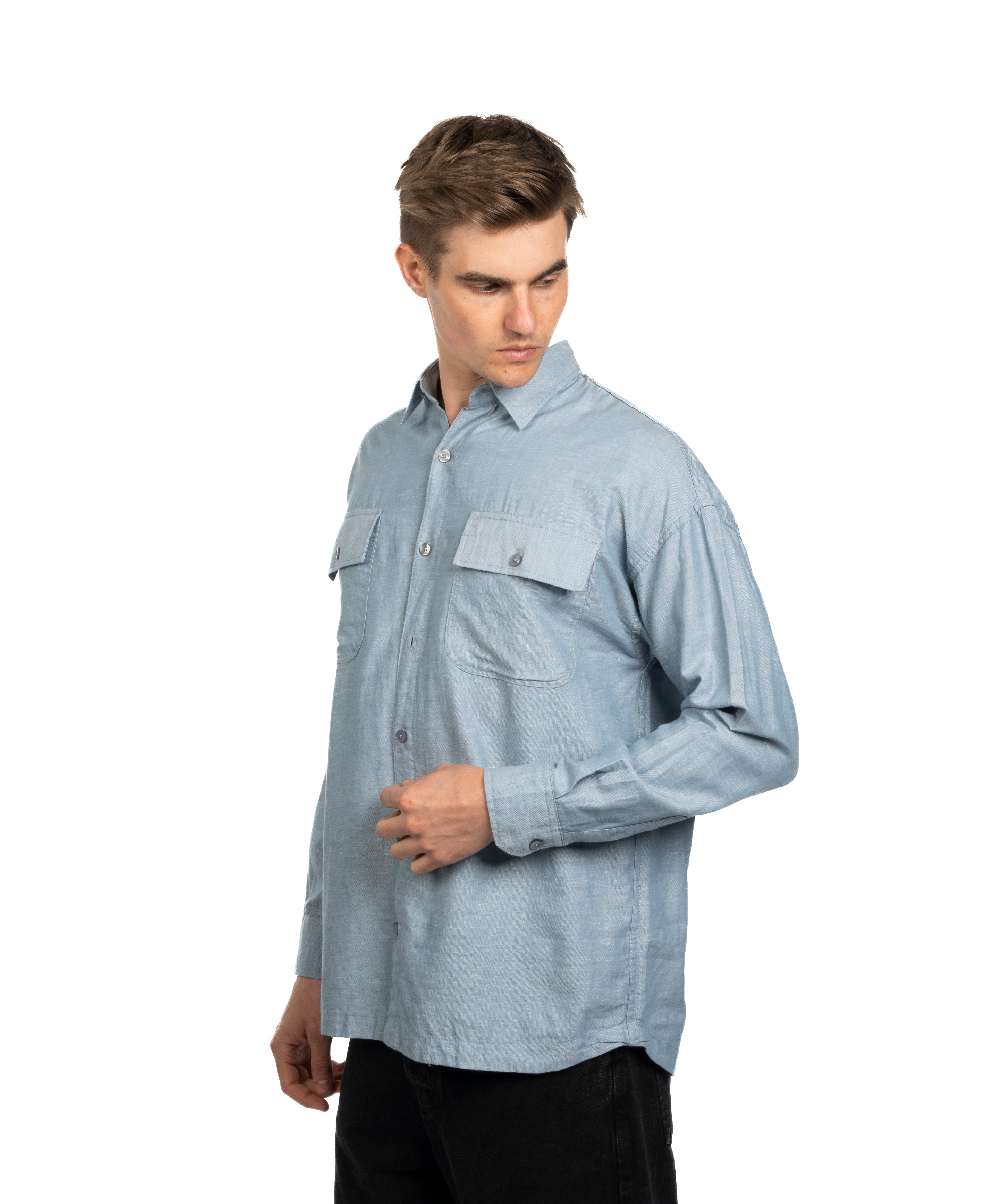 Long Sleeve Shirt - Men - Plain