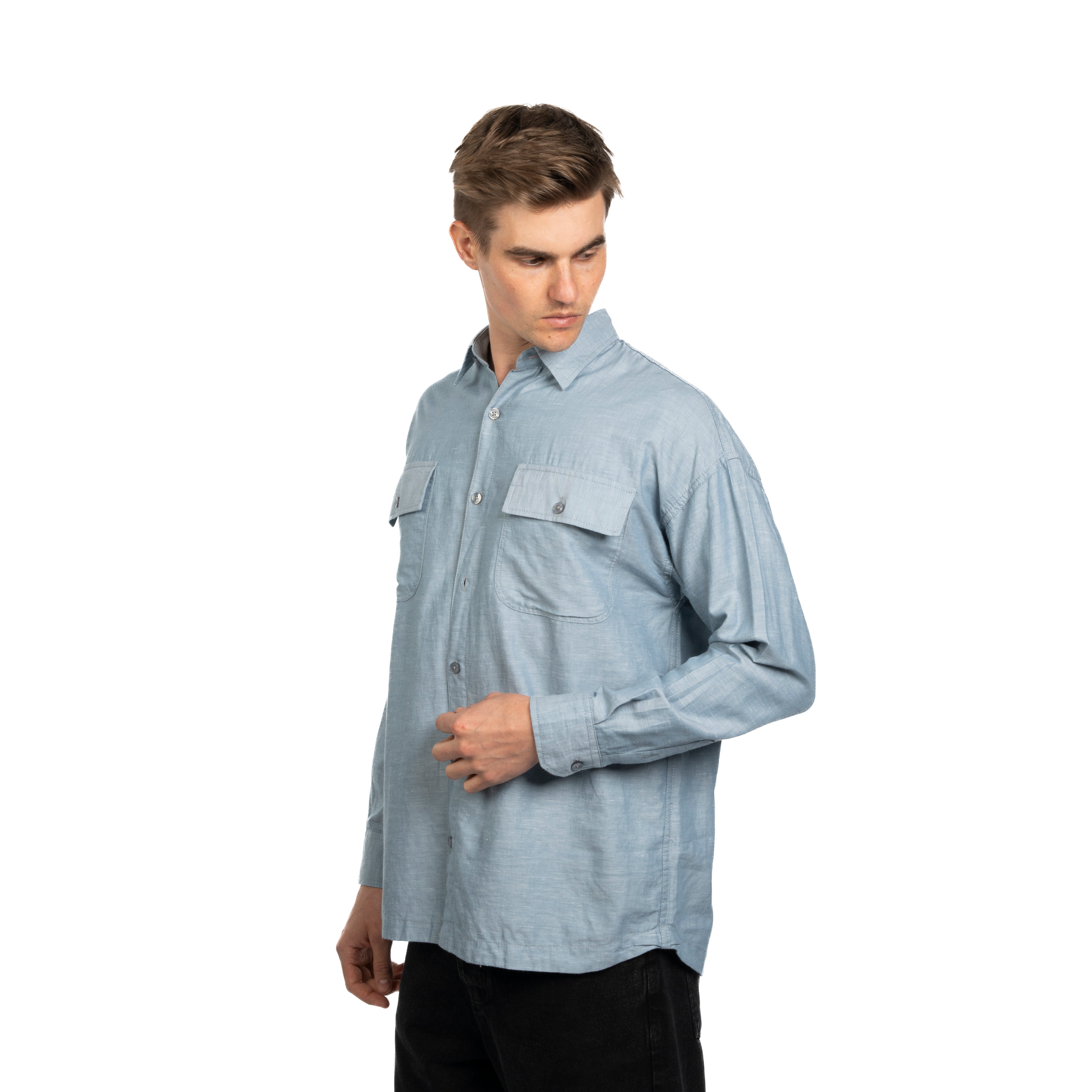Long Sleeve Shirt - Men - Plain