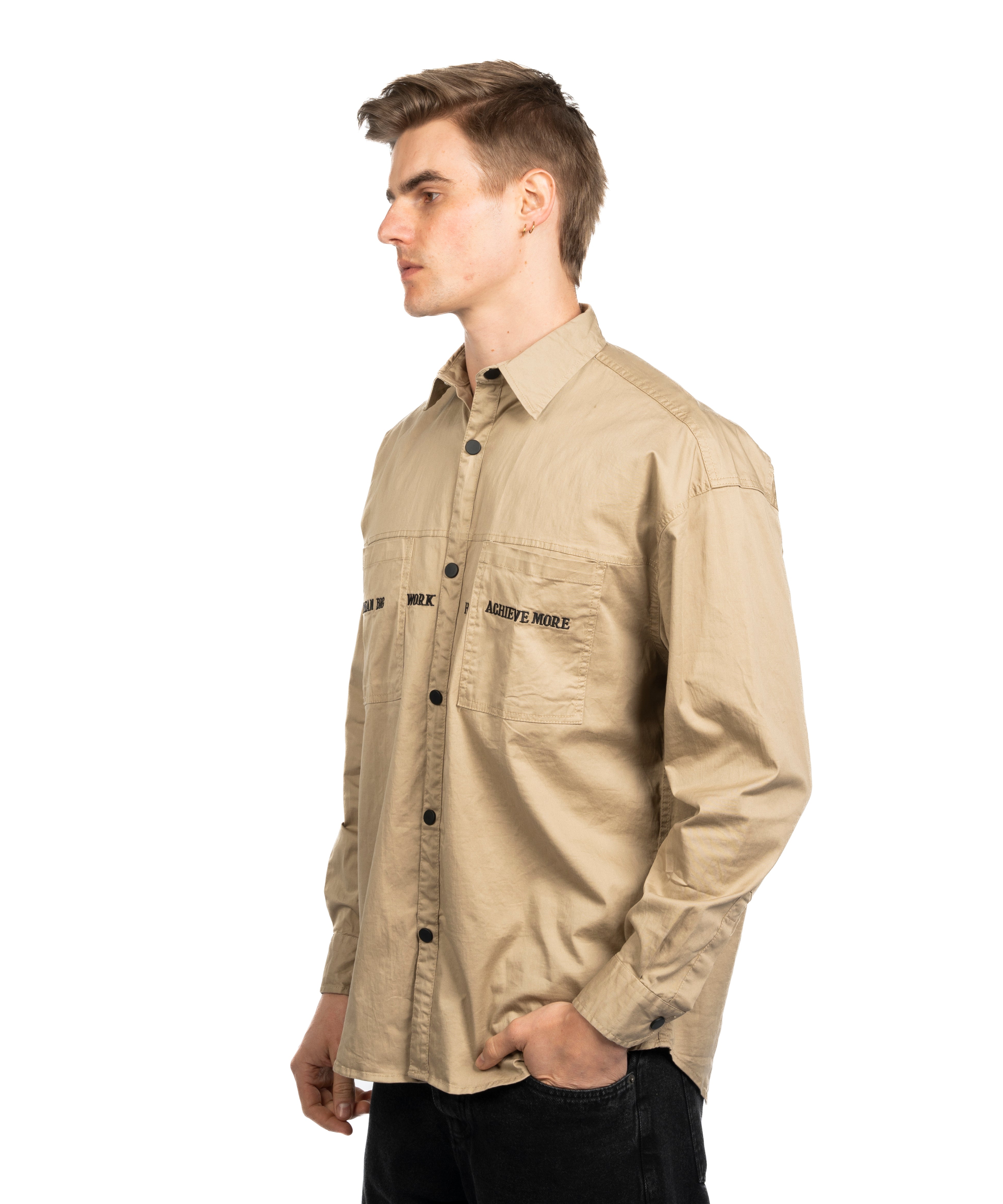 Long Sleeve Shirt - Men - Plain
