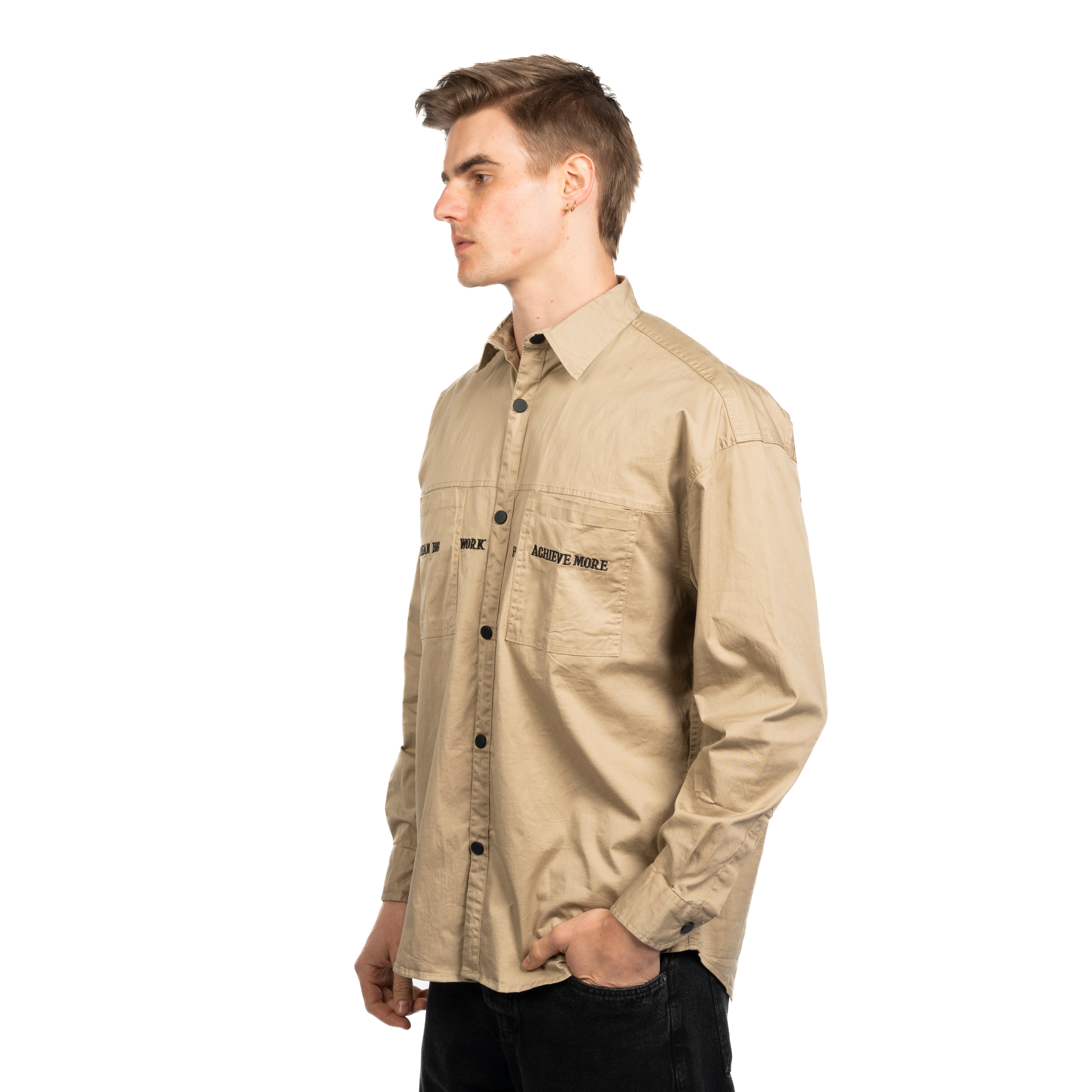 Long Sleeve Shirt - Men - Plain