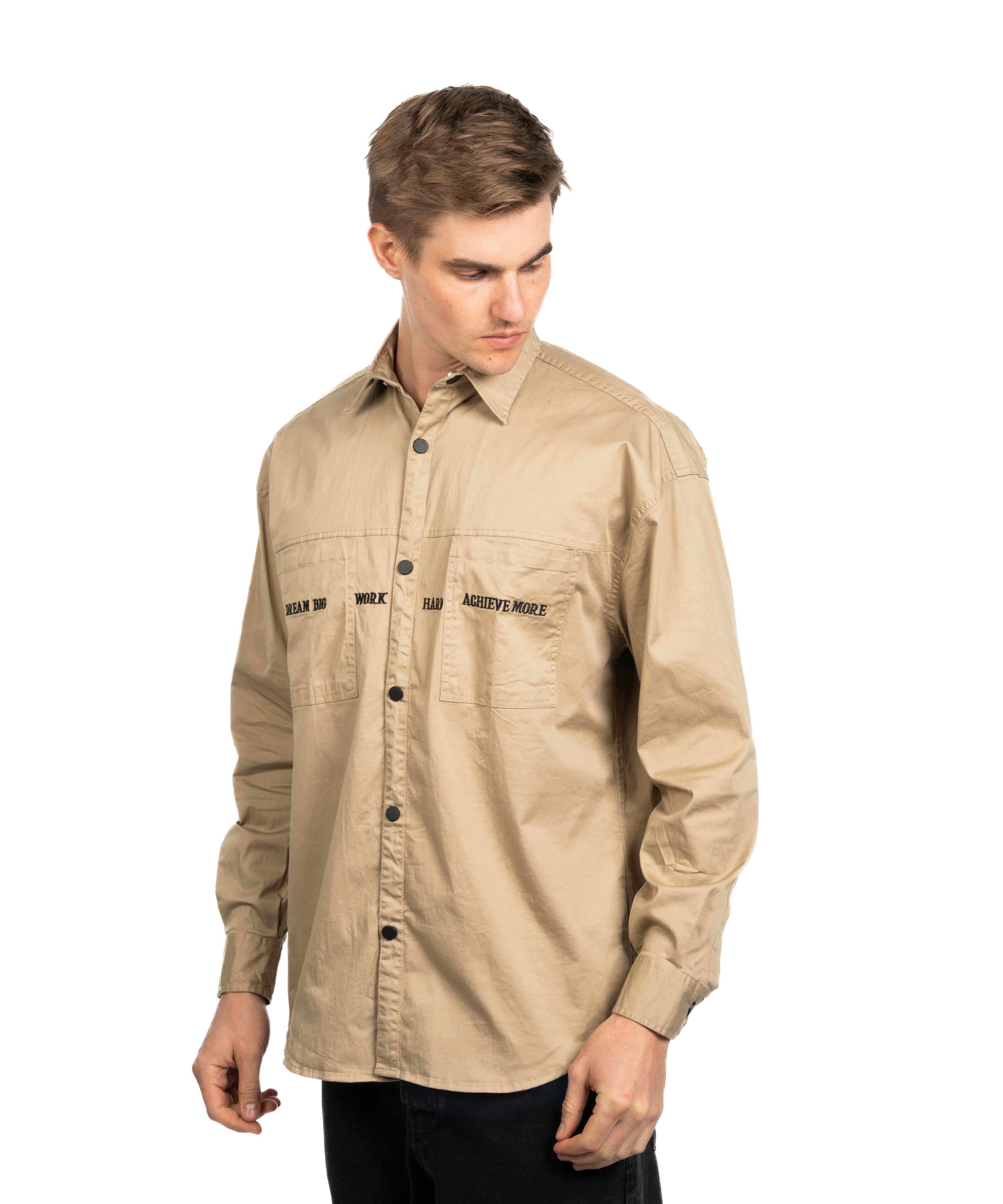 Long Sleeve Shirt - Men - Plain