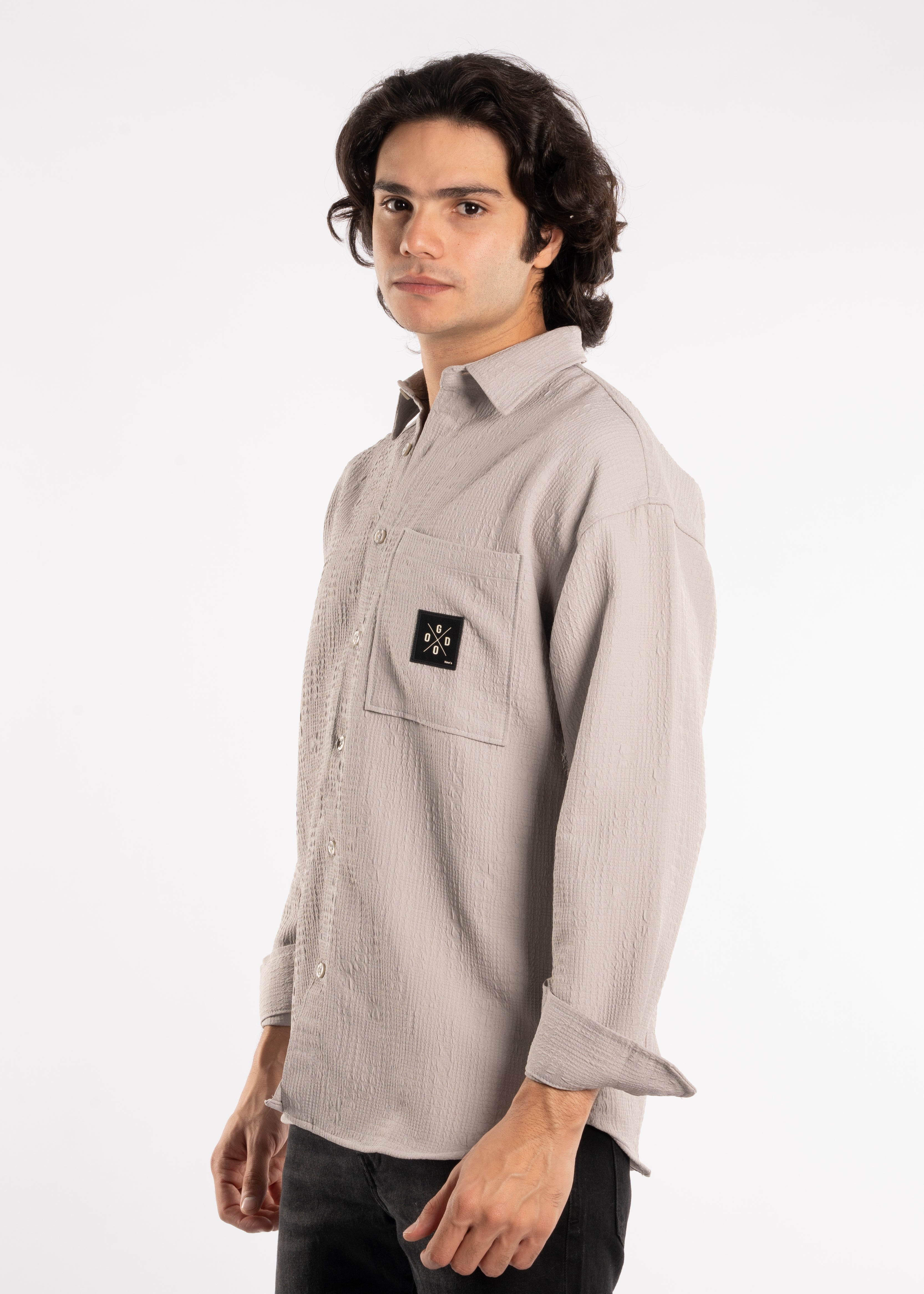 Long Sleeve Shirt - Men -  Gabardine