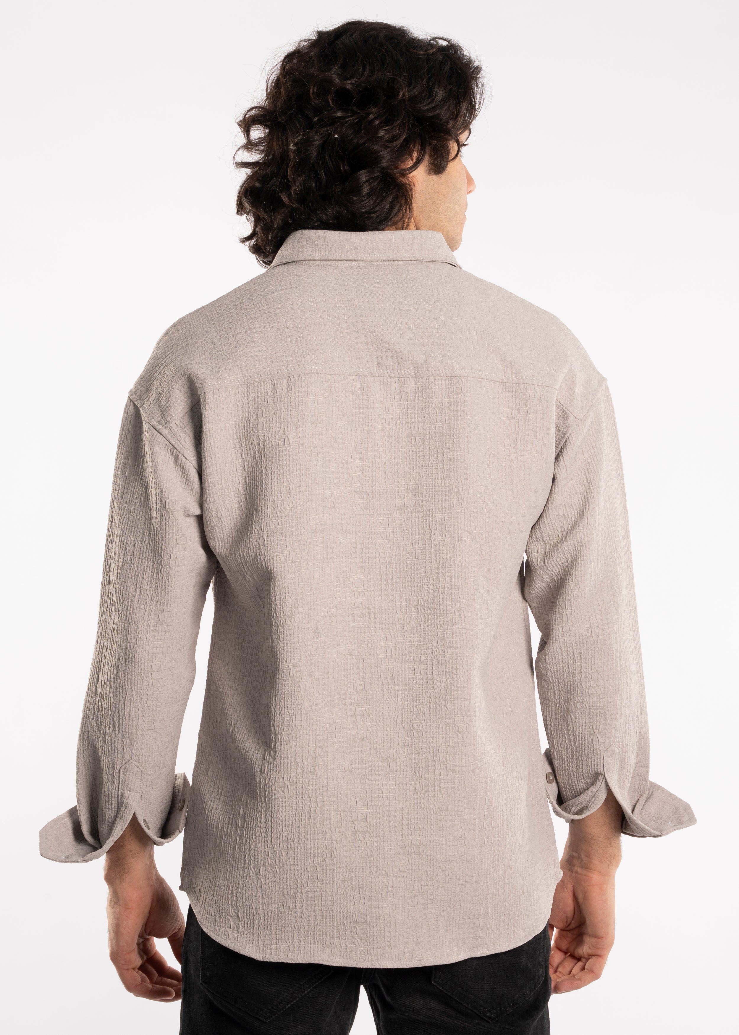 Long Sleeve Shirt - Men -  Gabardine