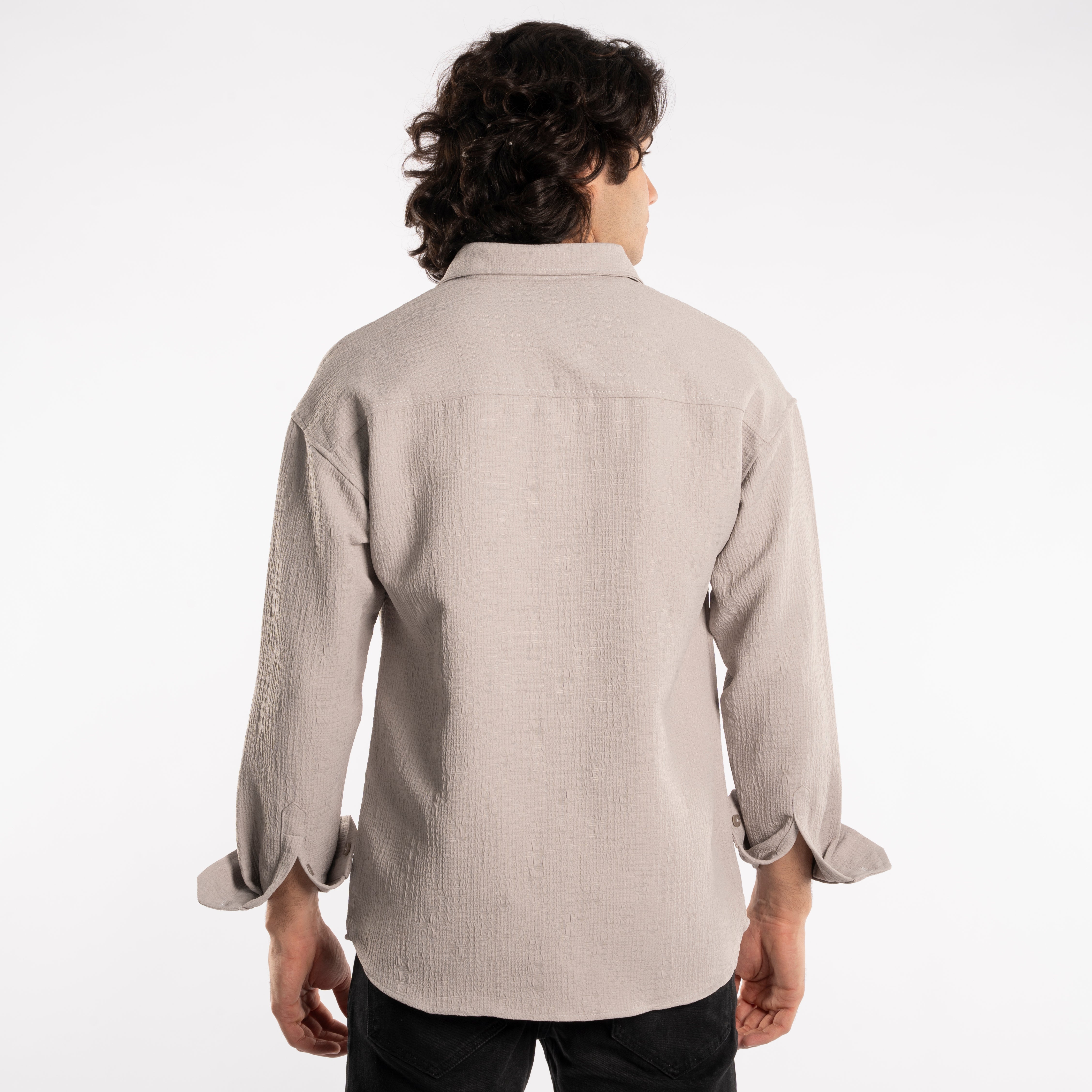 Long Sleeve Shirt - Men -  Gabardine