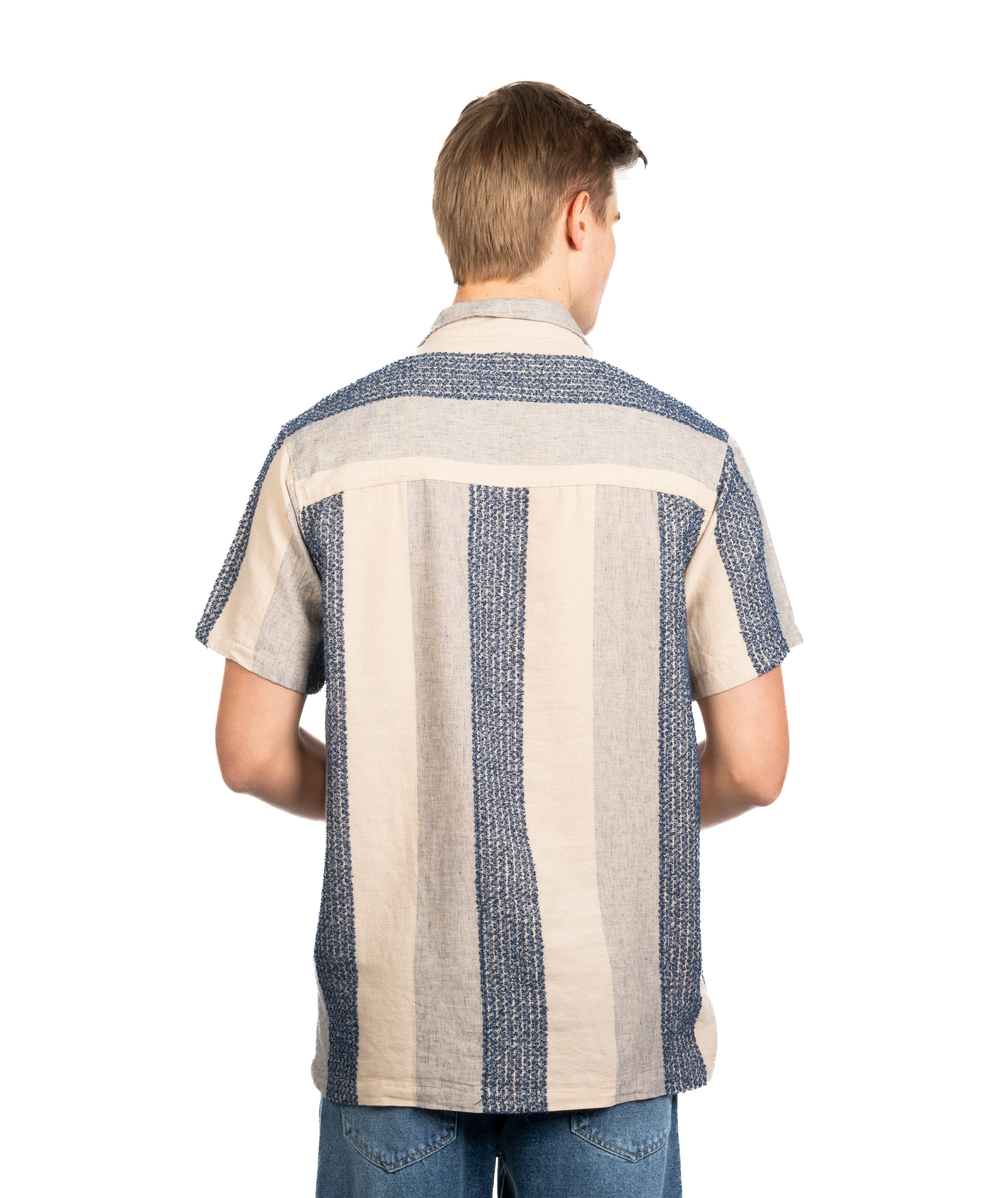 Half Sleeve Shirt - Men - Striped