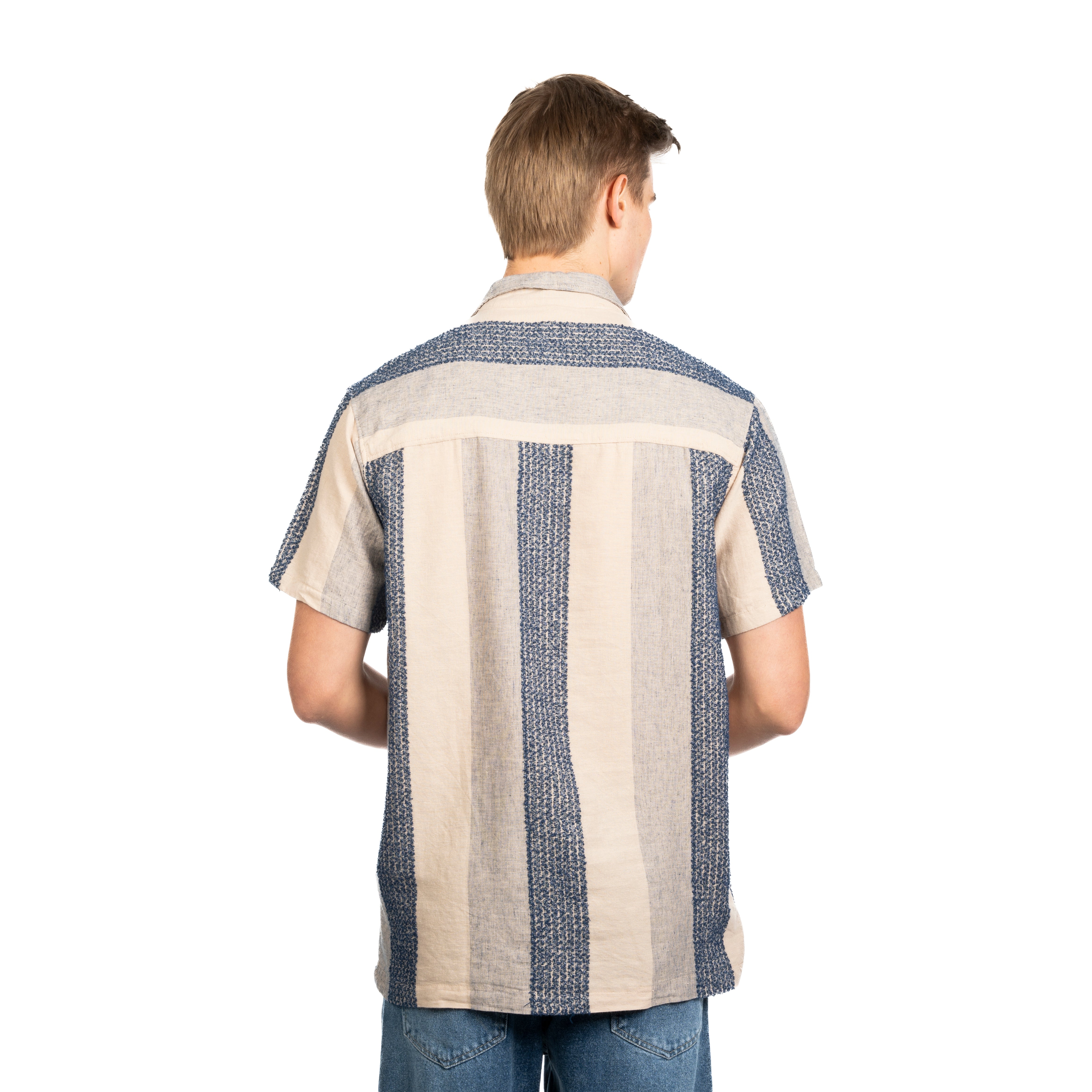 Half Sleeve Shirt - Men - Striped
