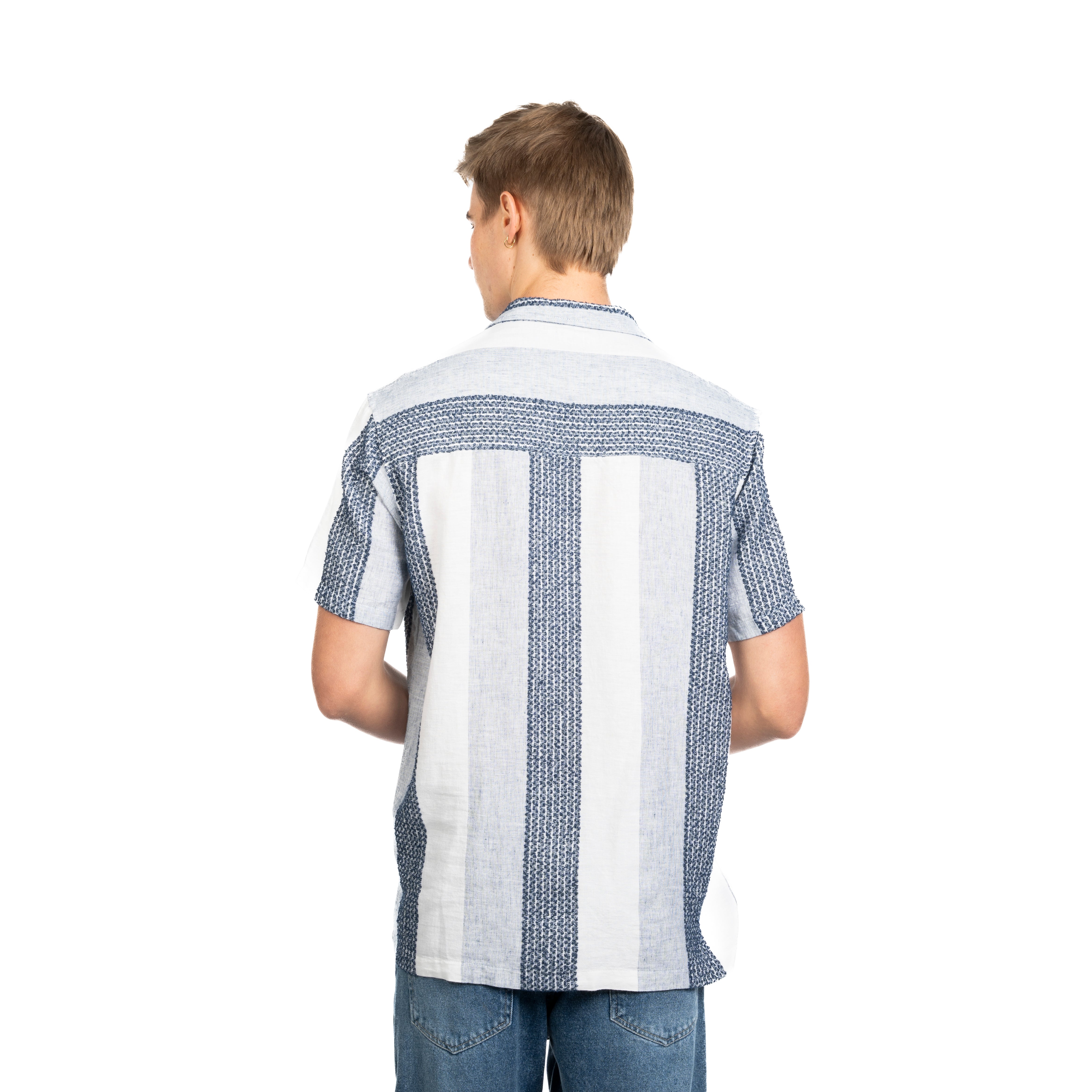 Half Sleeve Shirt - Men - Striped