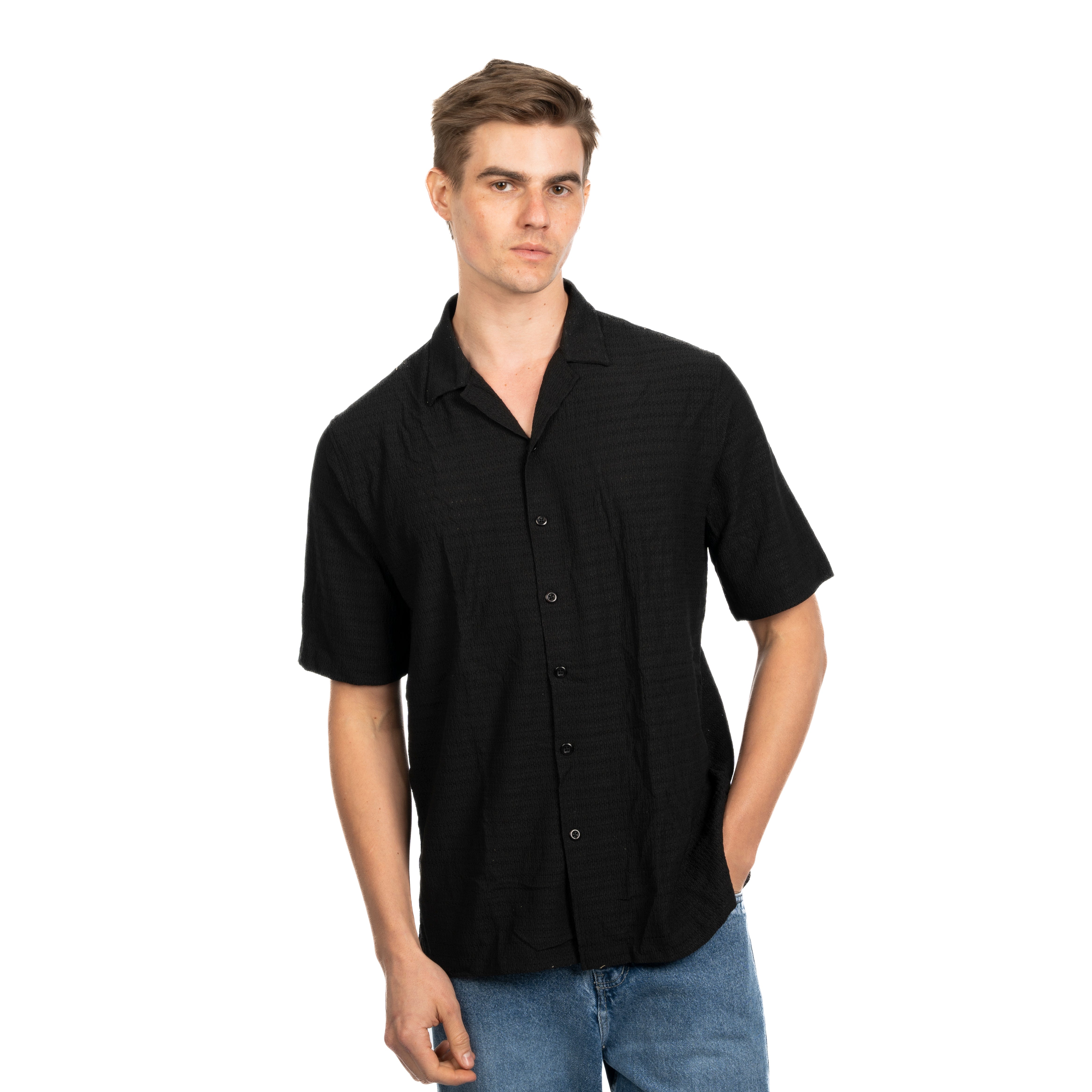 Half Sleeve Shirt - Men - Plain