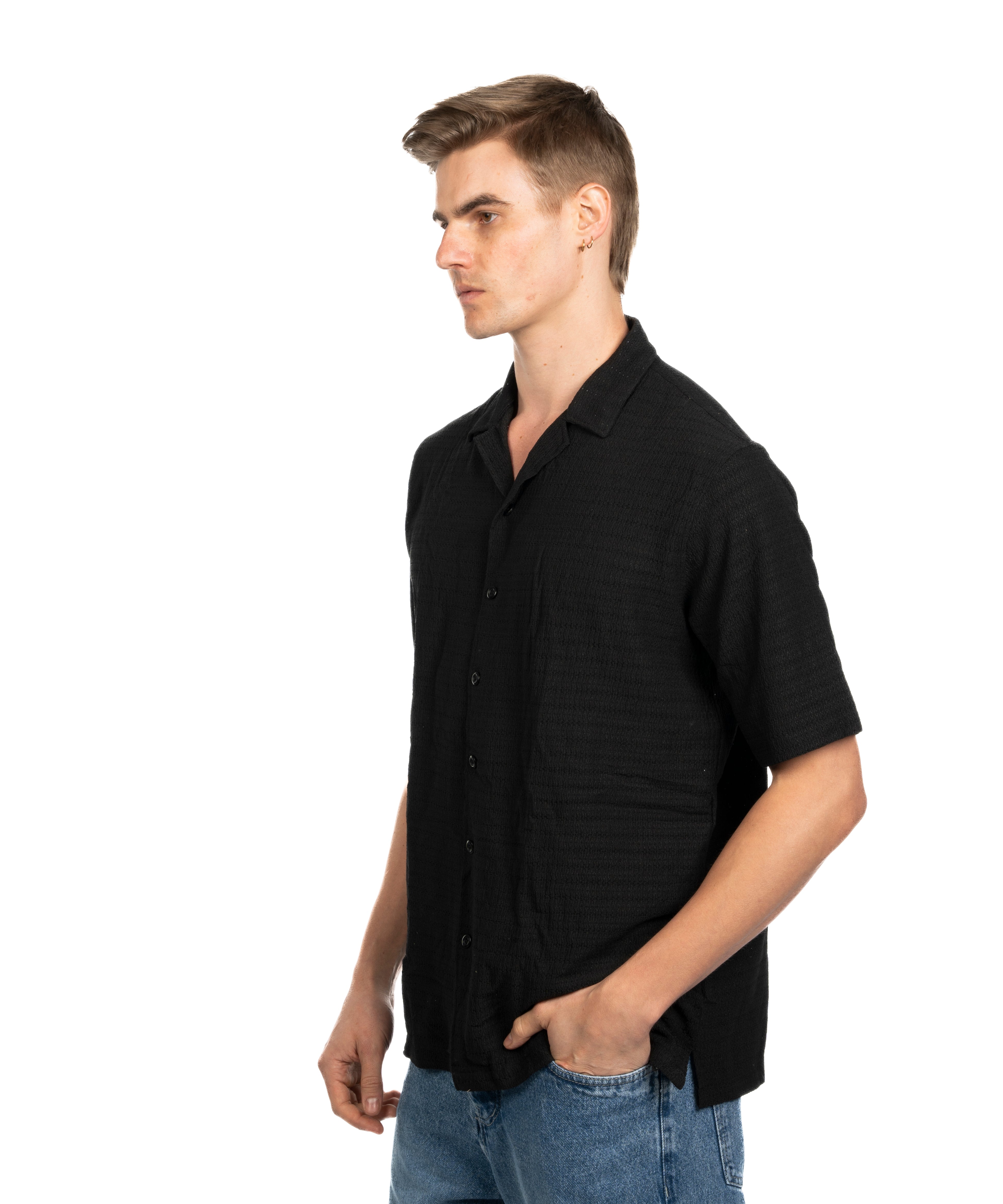 Half Sleeve Shirt - Men - Plain