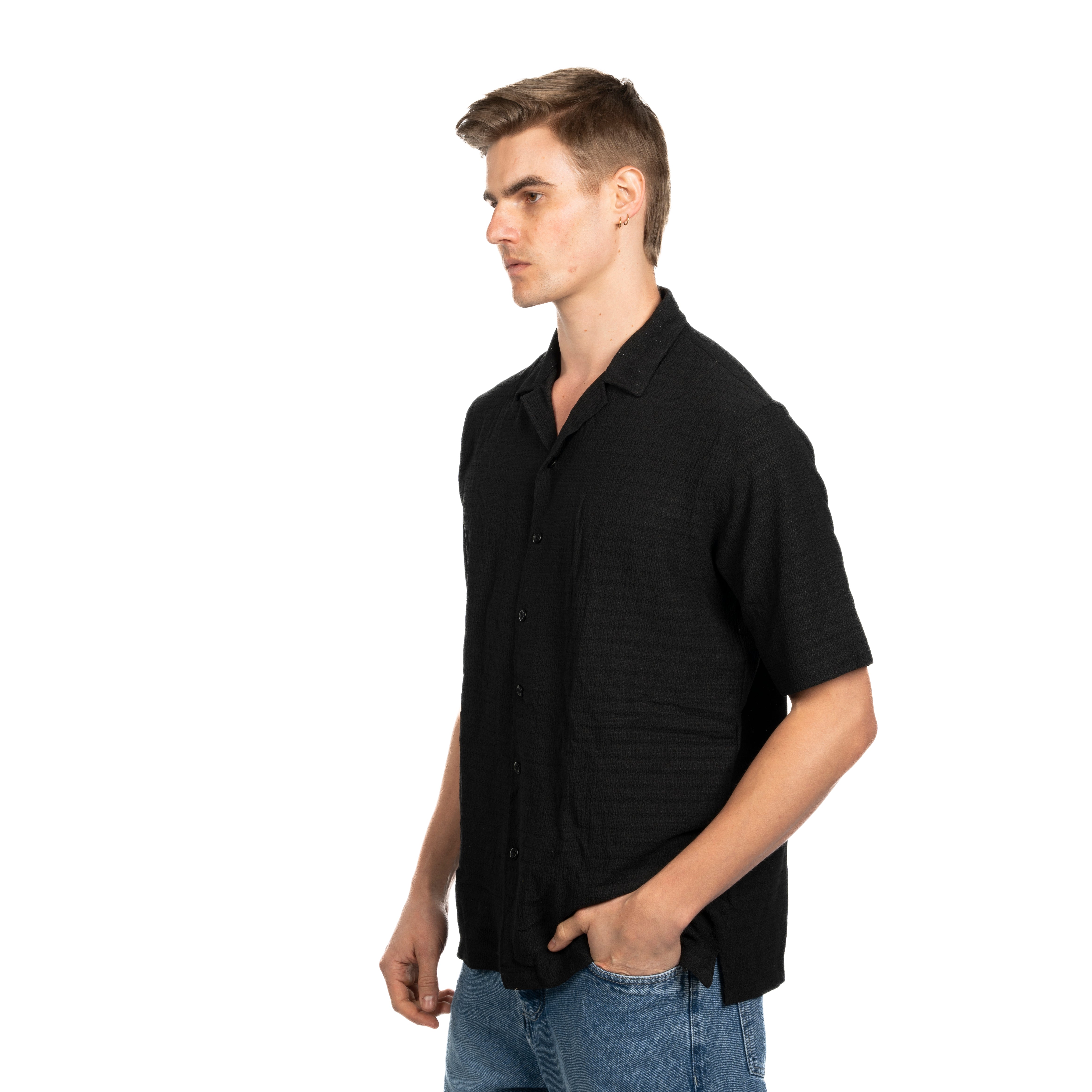 Half Sleeve Shirt - Men - Plain
