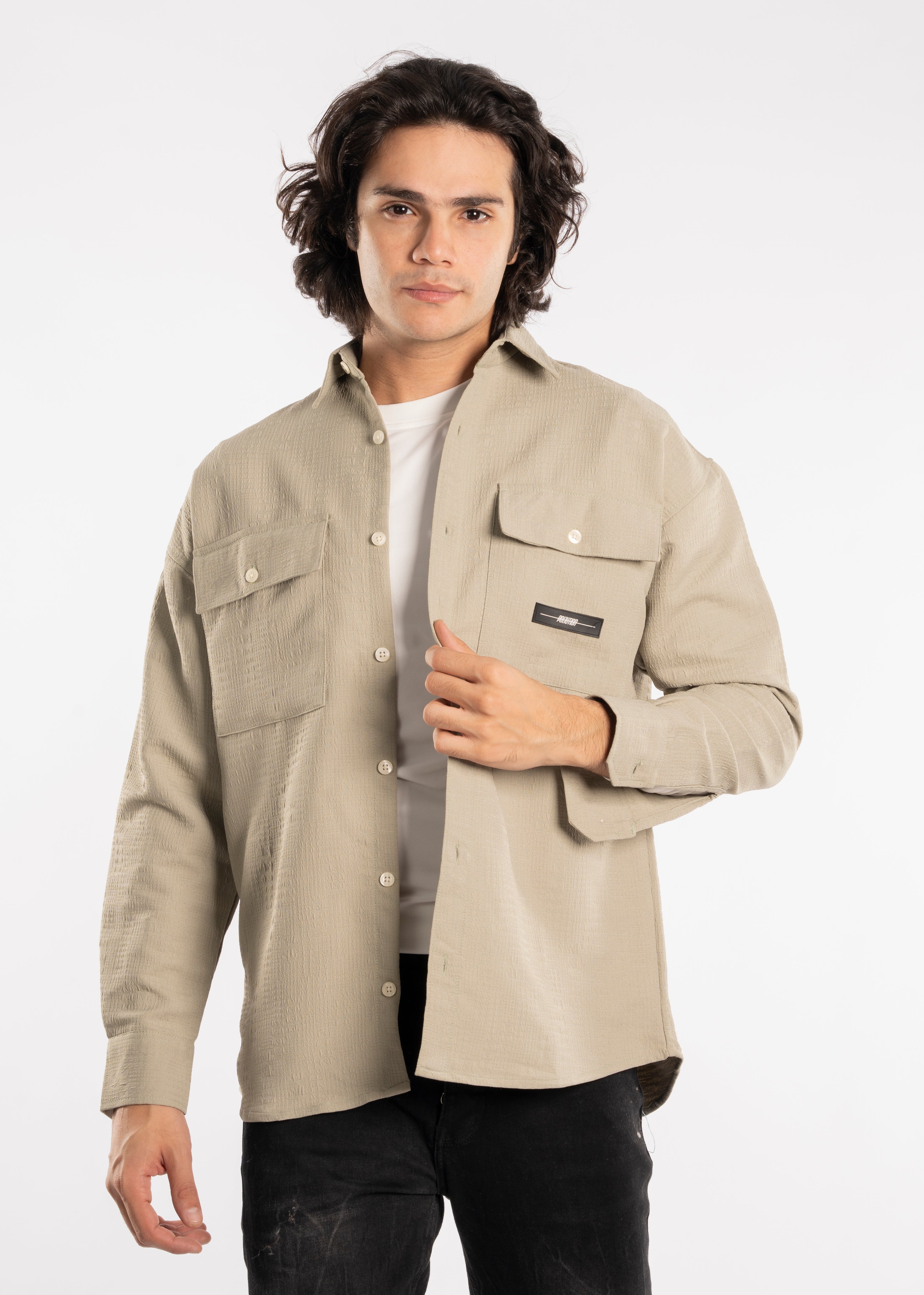Long Sleeve Shirt - Men - Gabardine