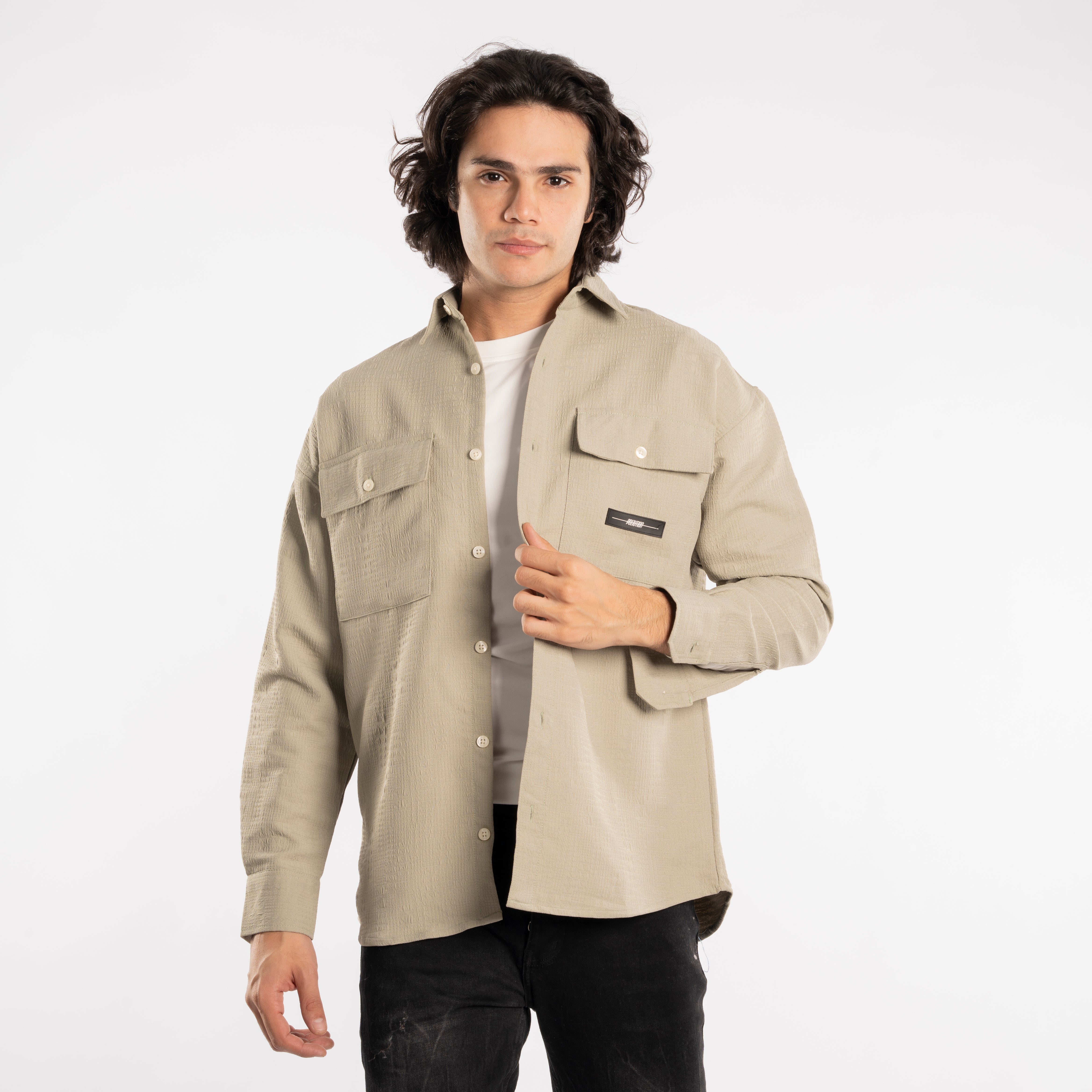 Long Sleeve Shirt - Men - Gabardine