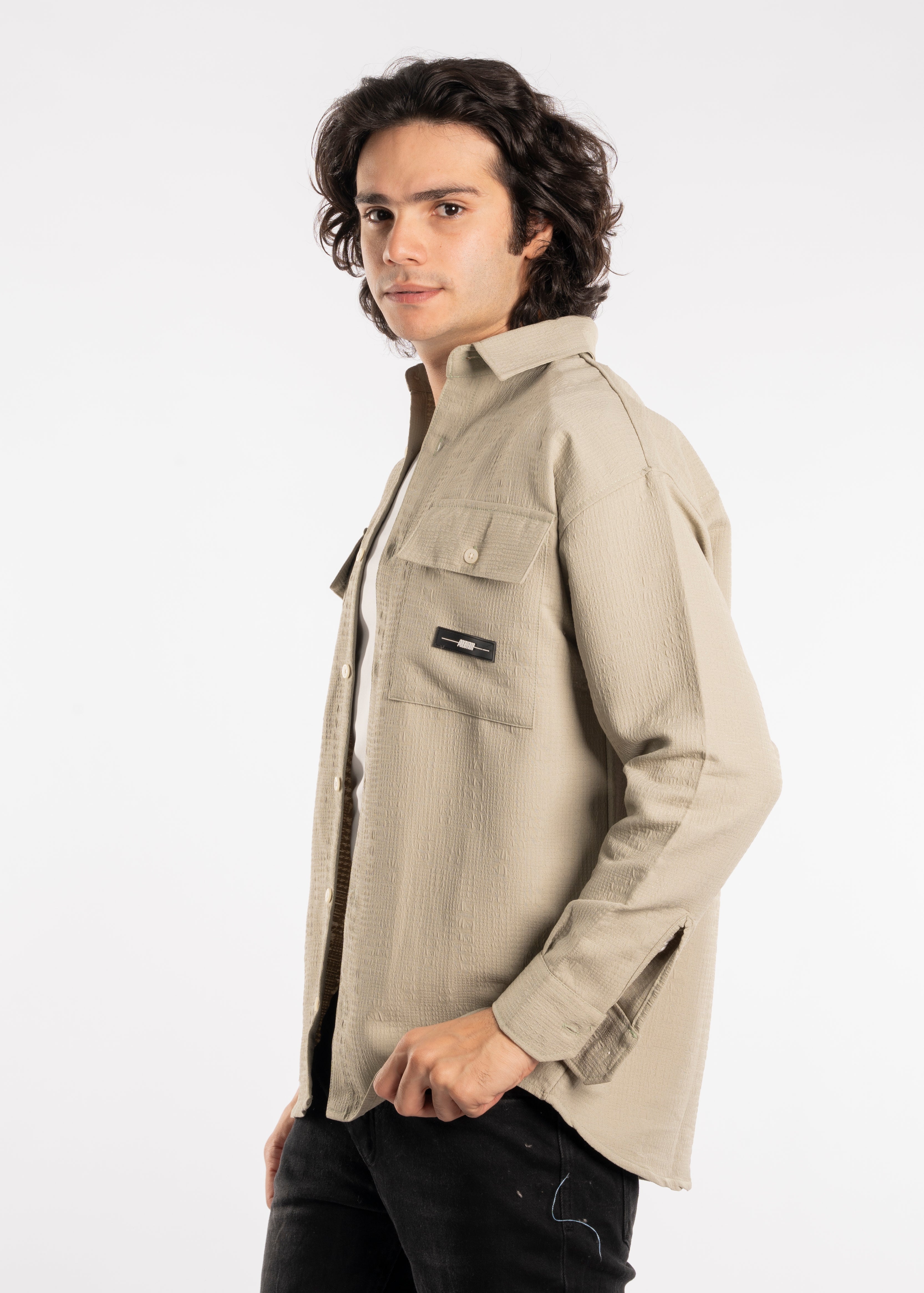 Long Sleeve Shirt - Men - Gabardine