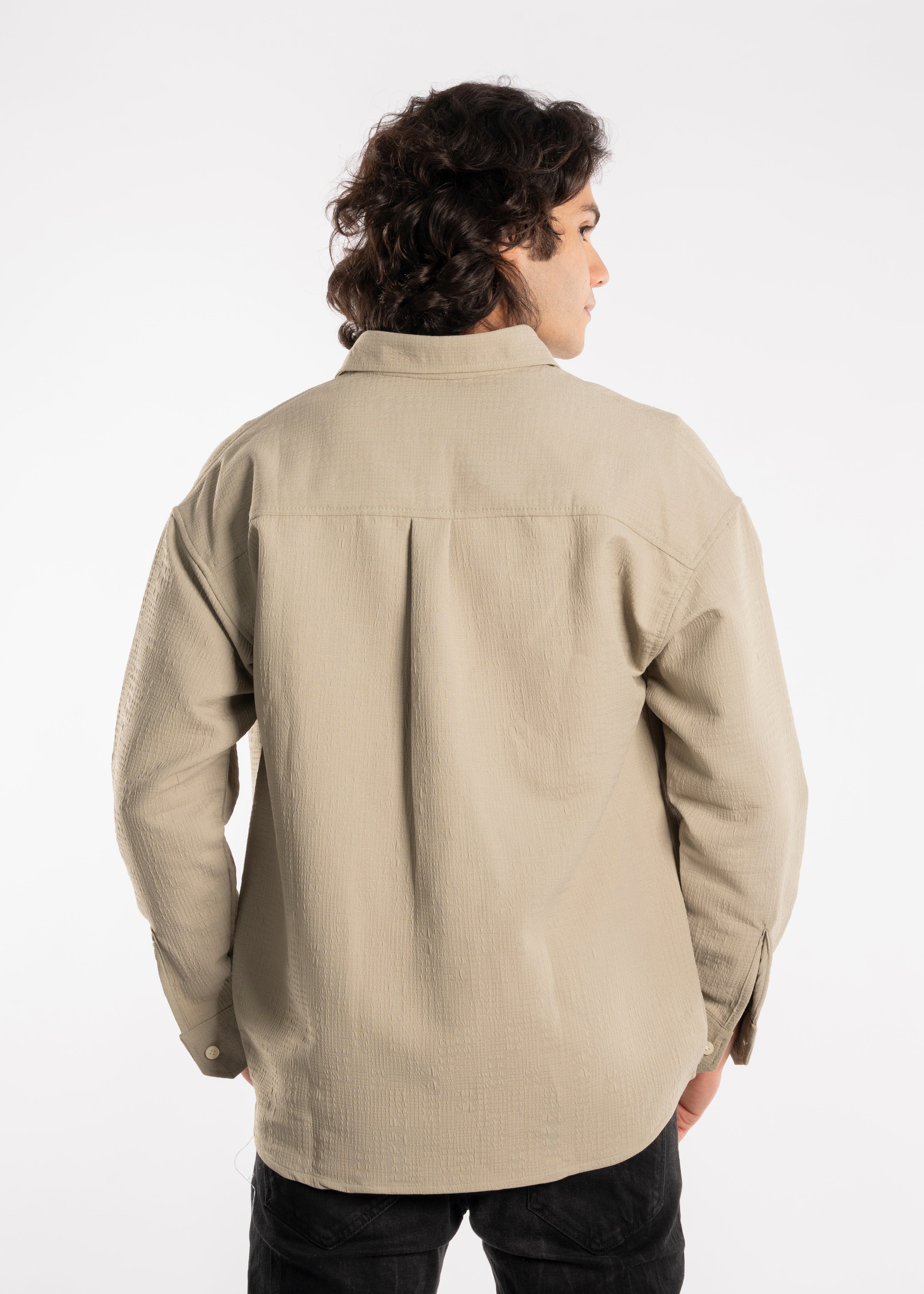 Long Sleeve Shirt - Men - Gabardine