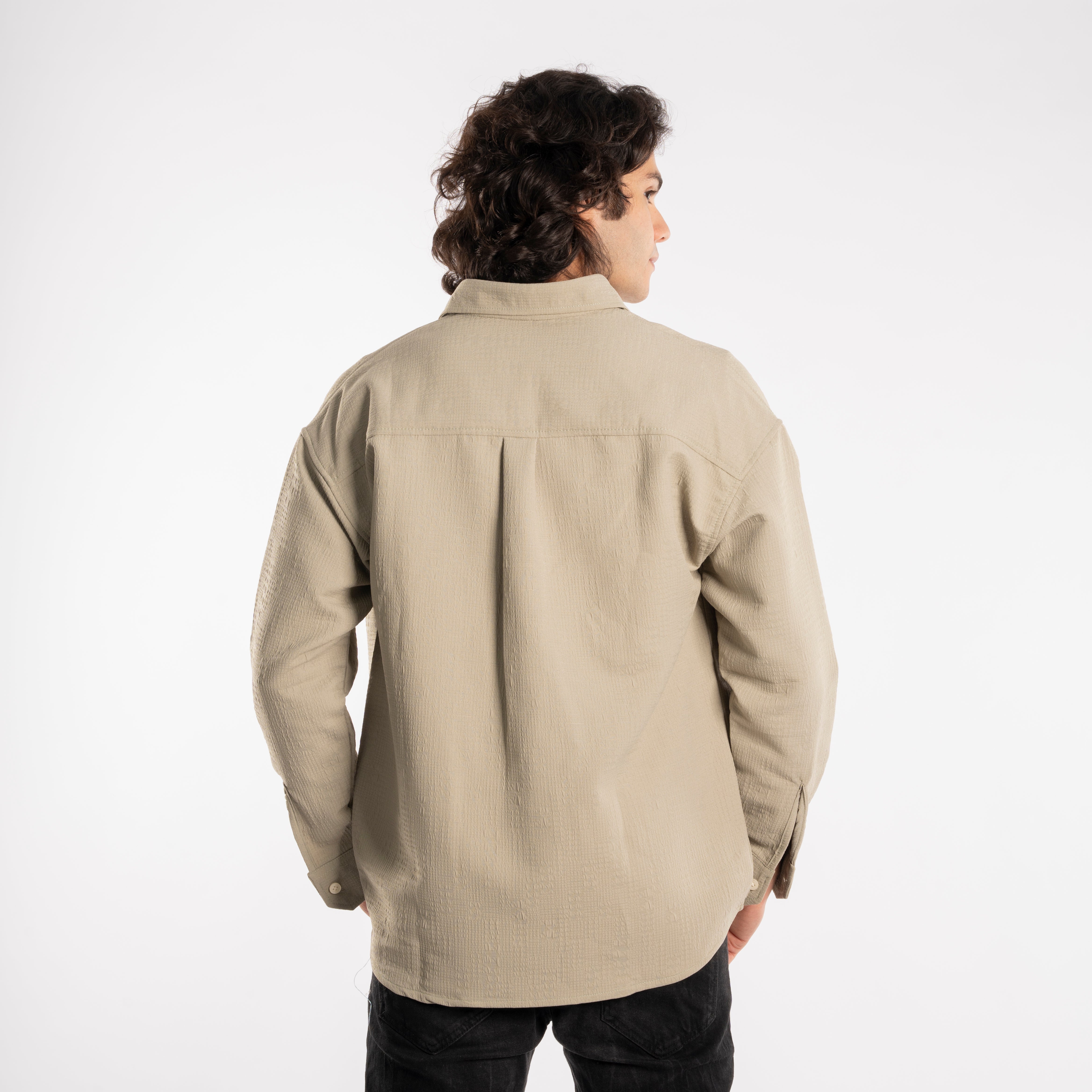 Long Sleeve Shirt - Men - Gabardine