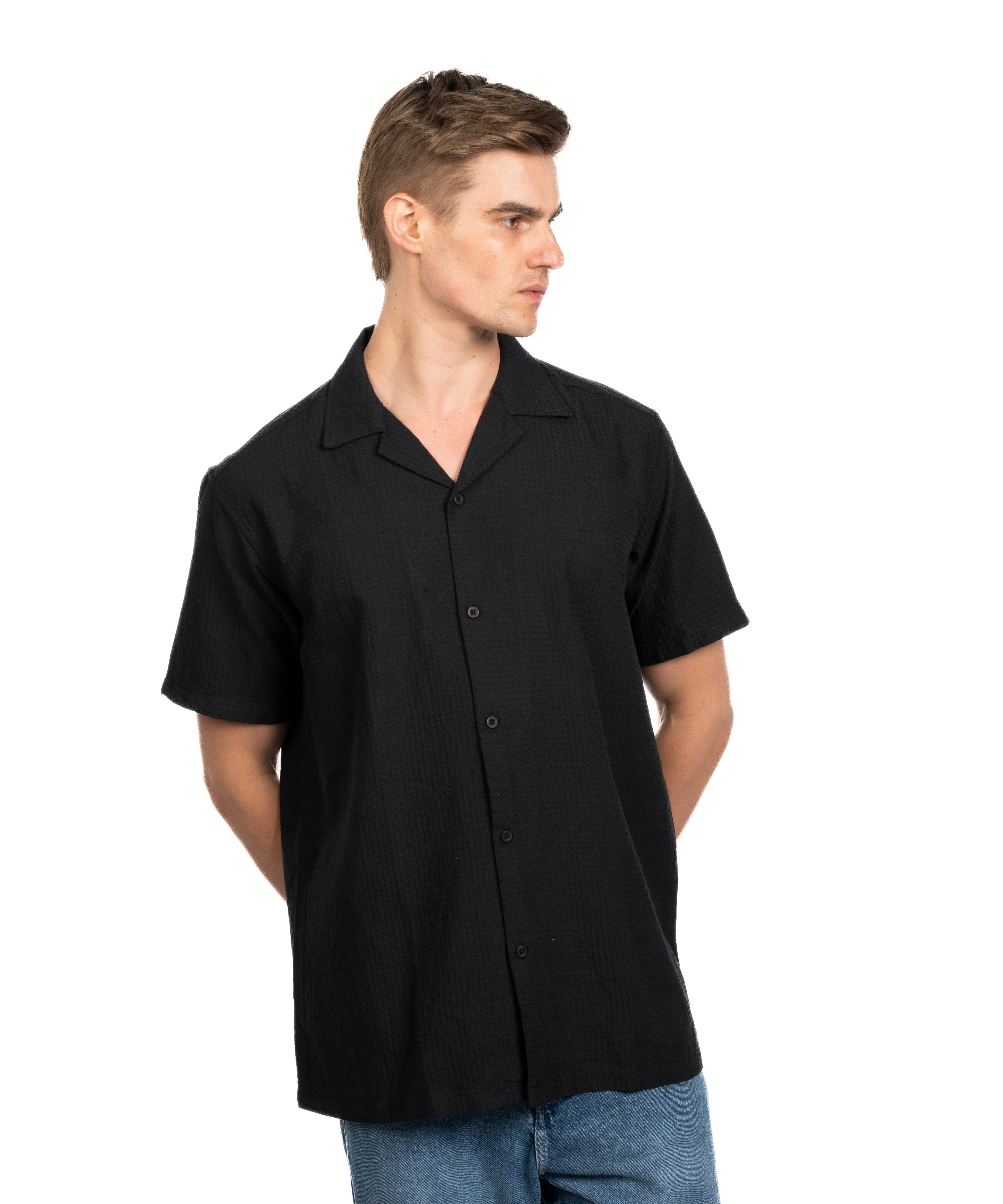 Half Sleeve Shirt - Men - Striped