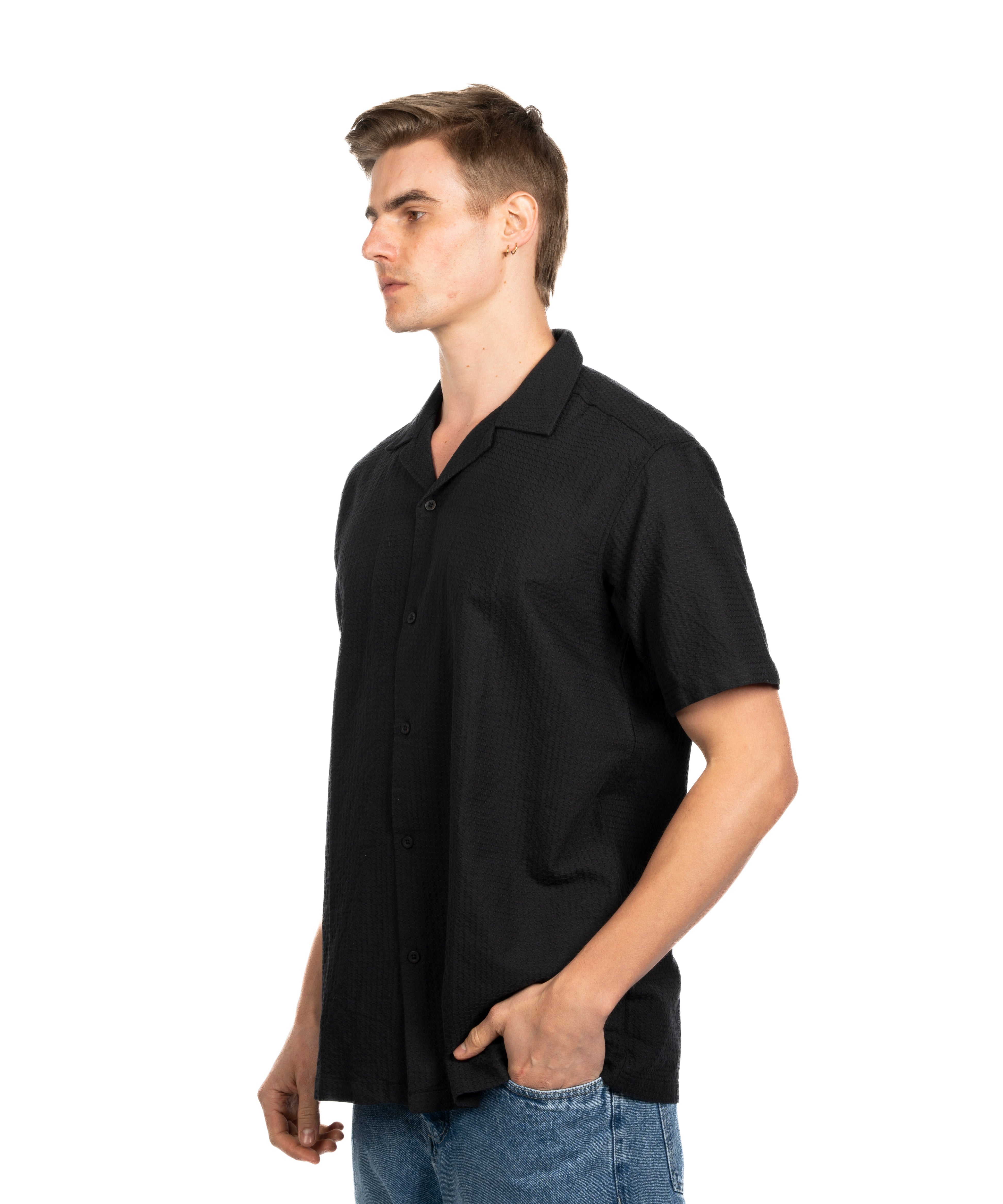 Half Sleeve Shirt - Men - Striped