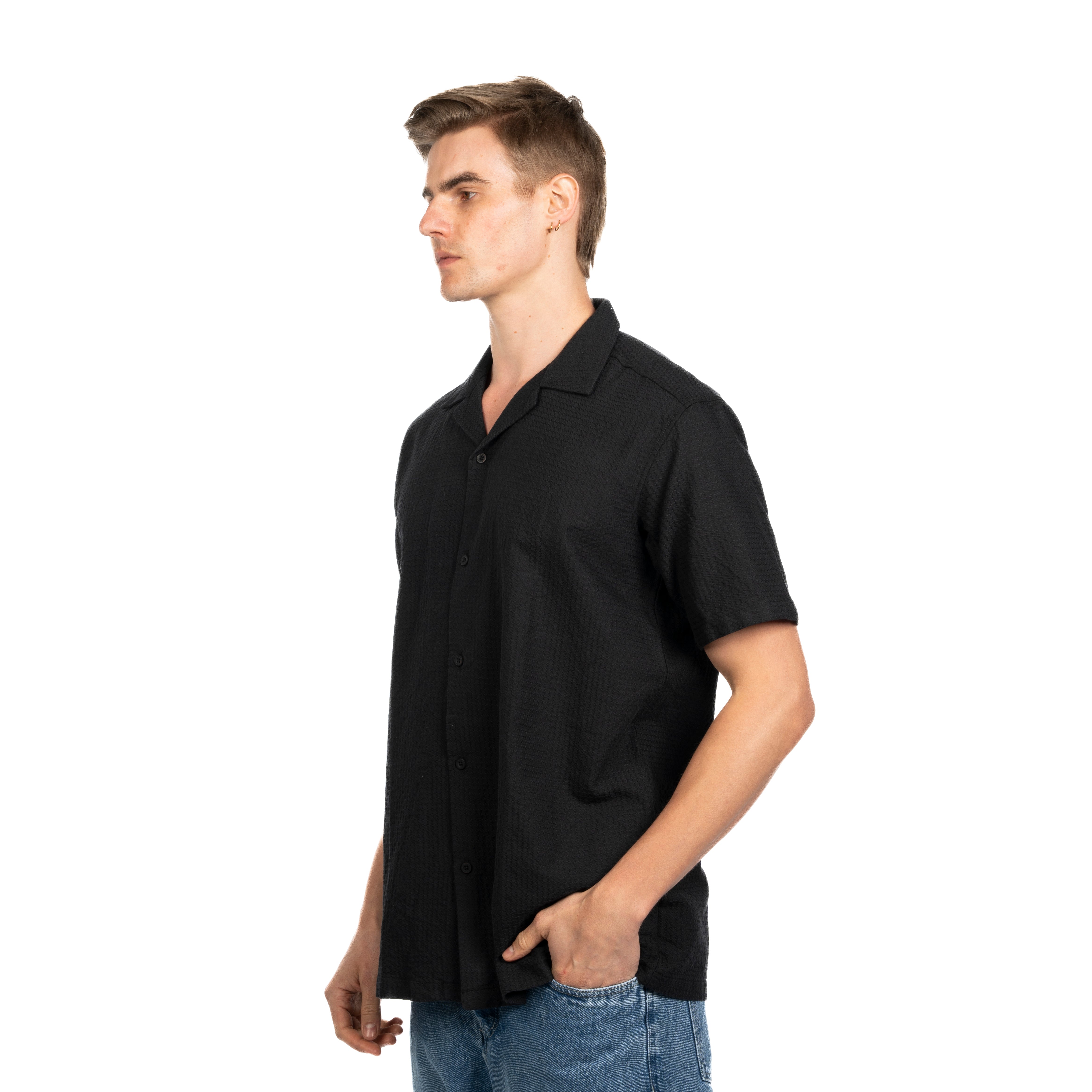 Half Sleeve Shirt - Men - Striped