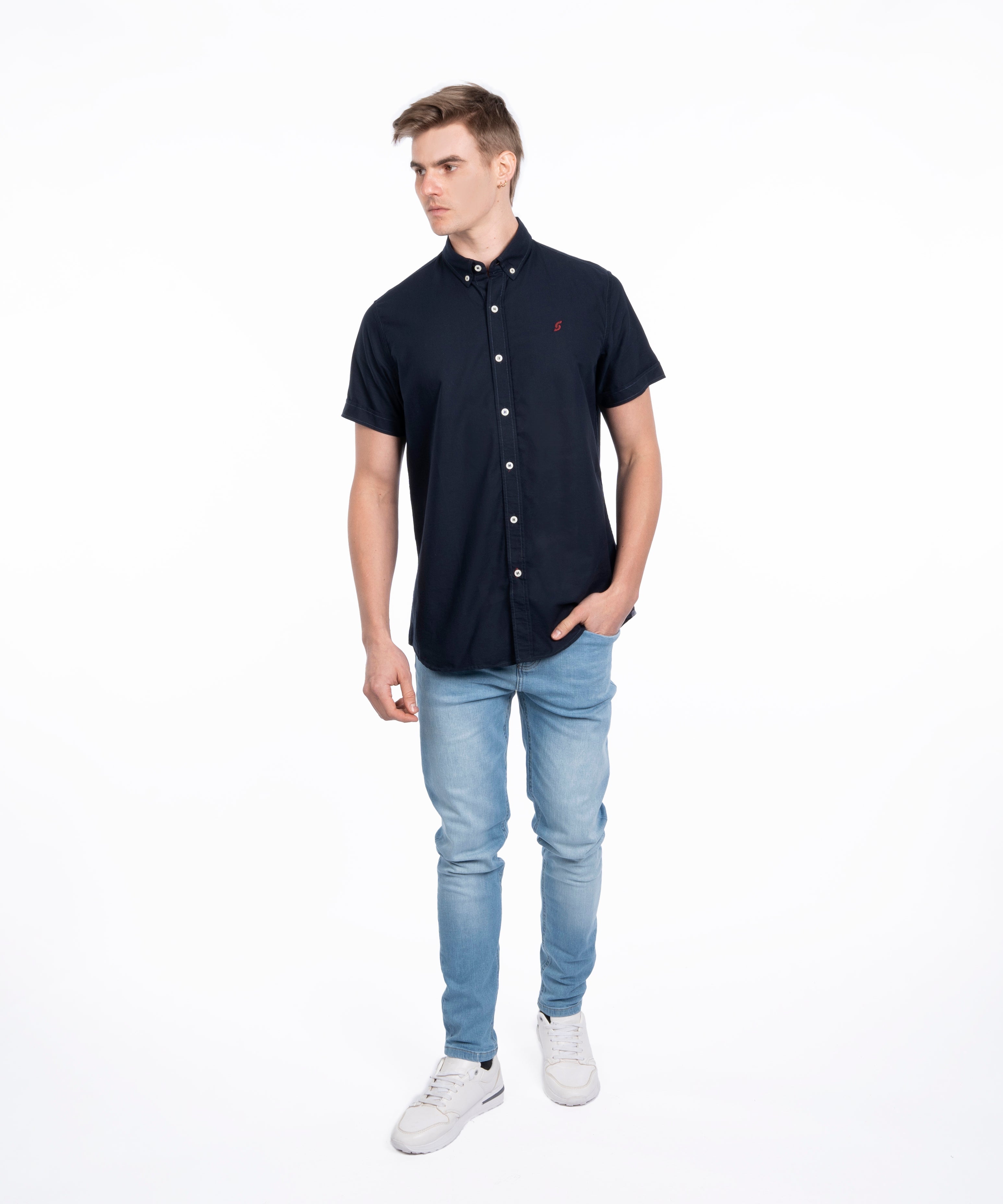 Half Sleeve Shirt - Men - Plain