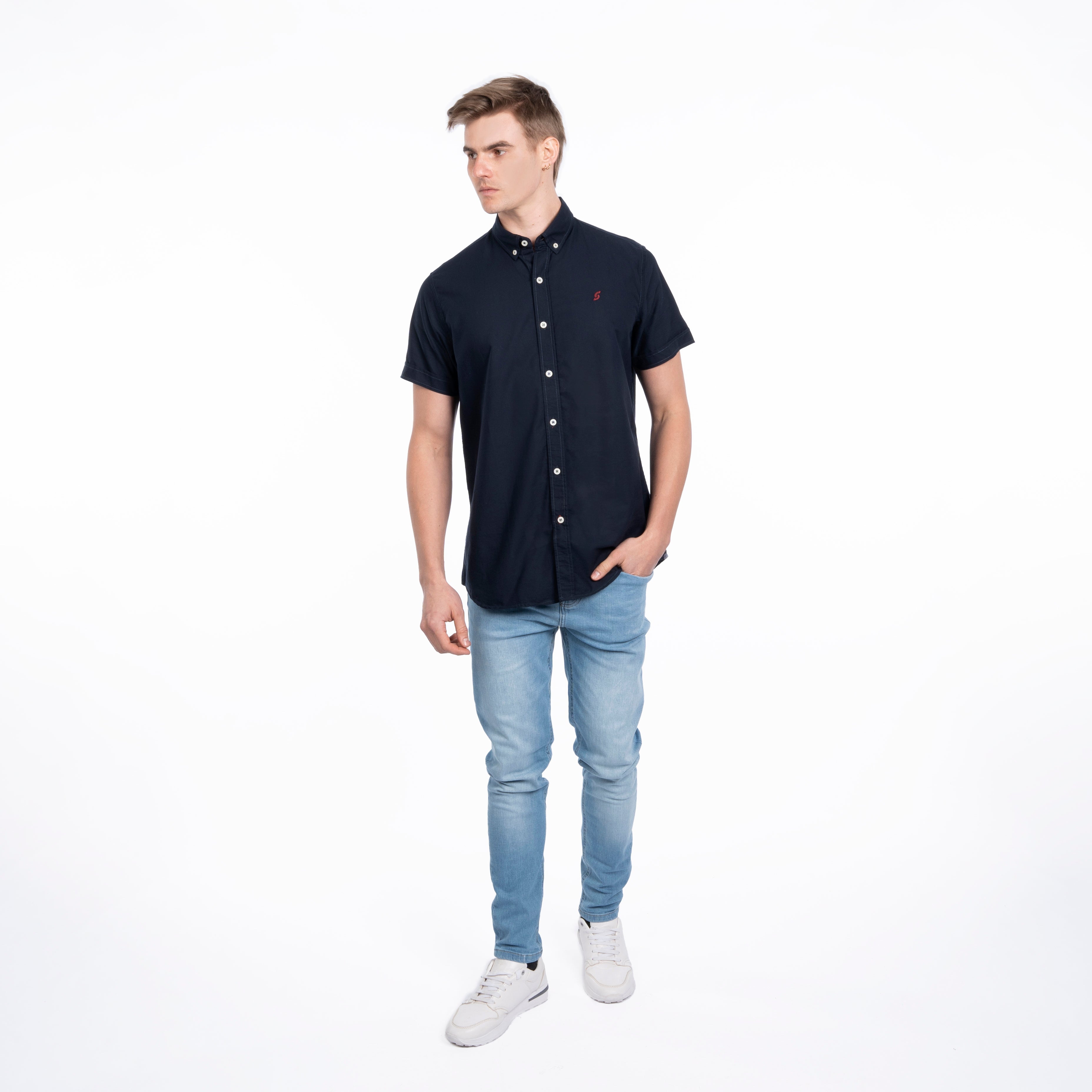 Half Sleeve Shirt - Men - Plain