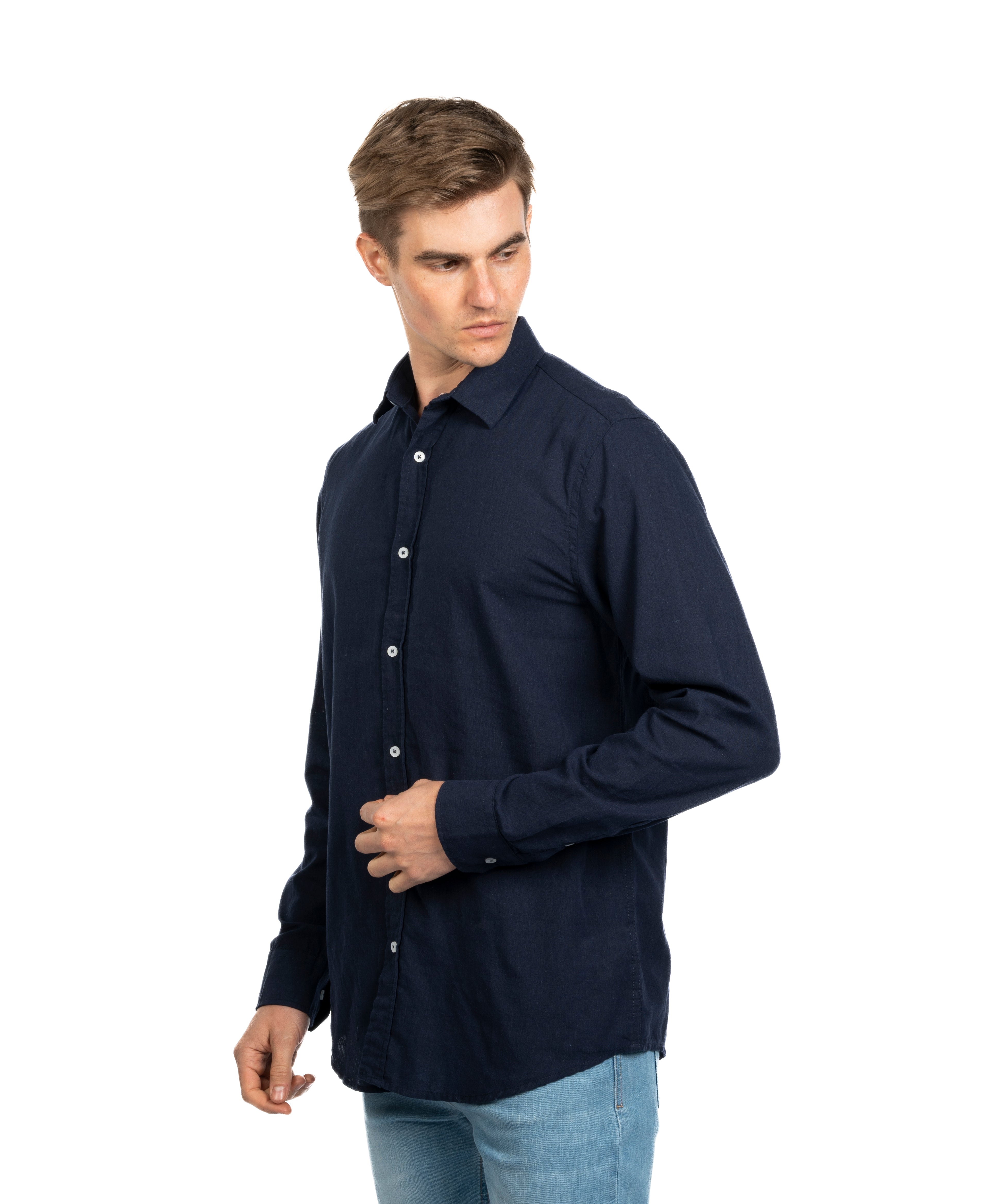 Long Sleeve Shirt - Men - Plain