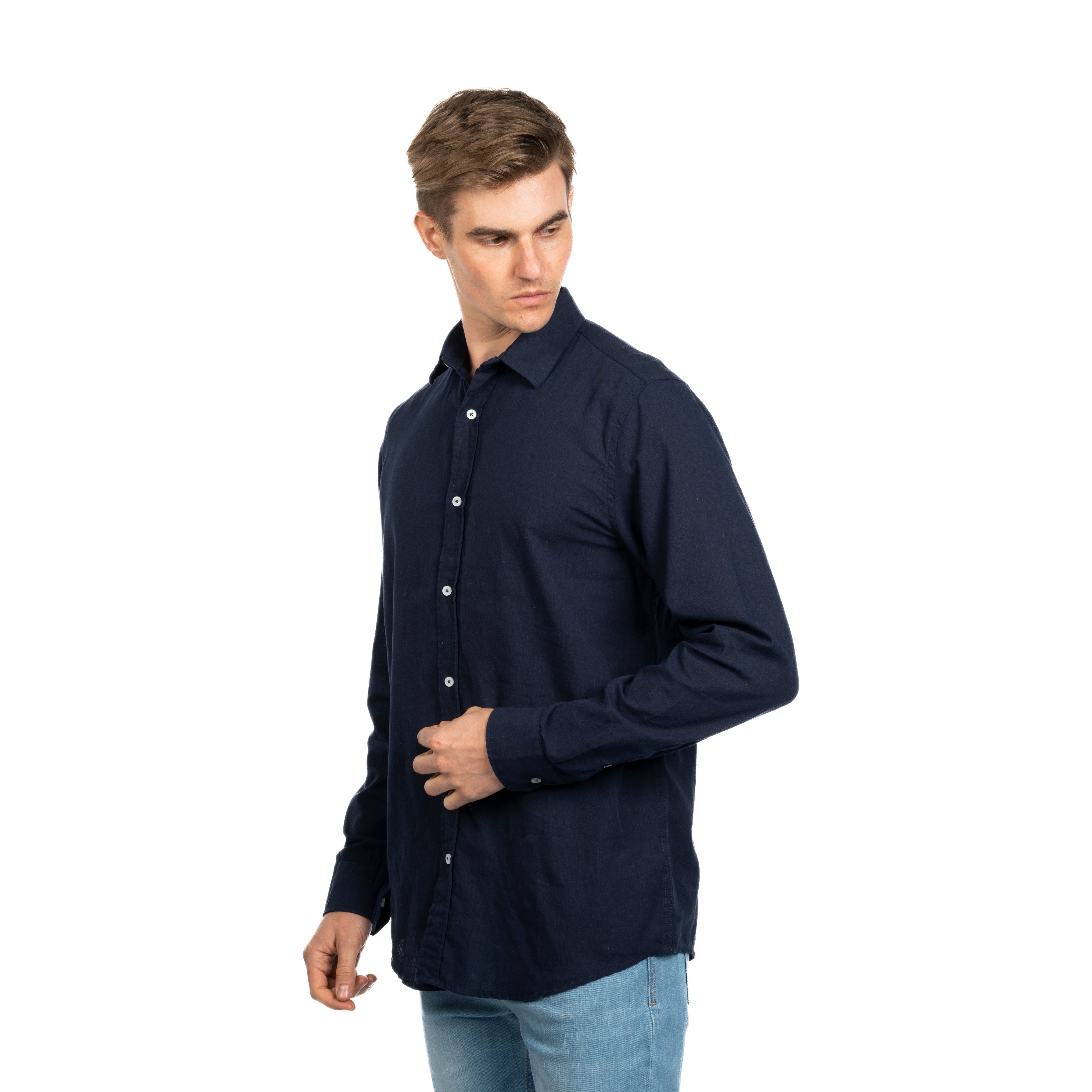 Long Sleeve Shirt - Men - Plain