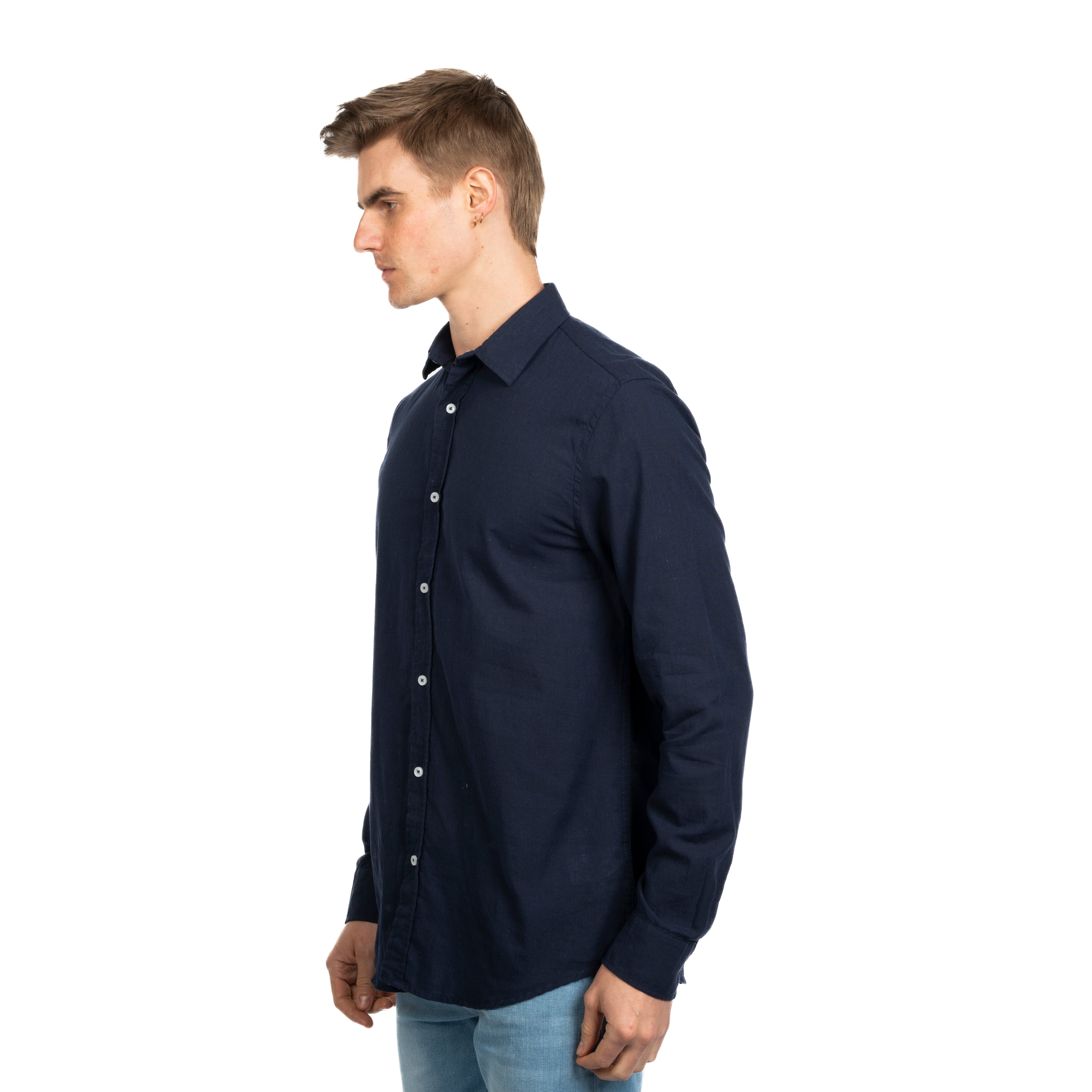 Long Sleeve Shirt - Men - Plain